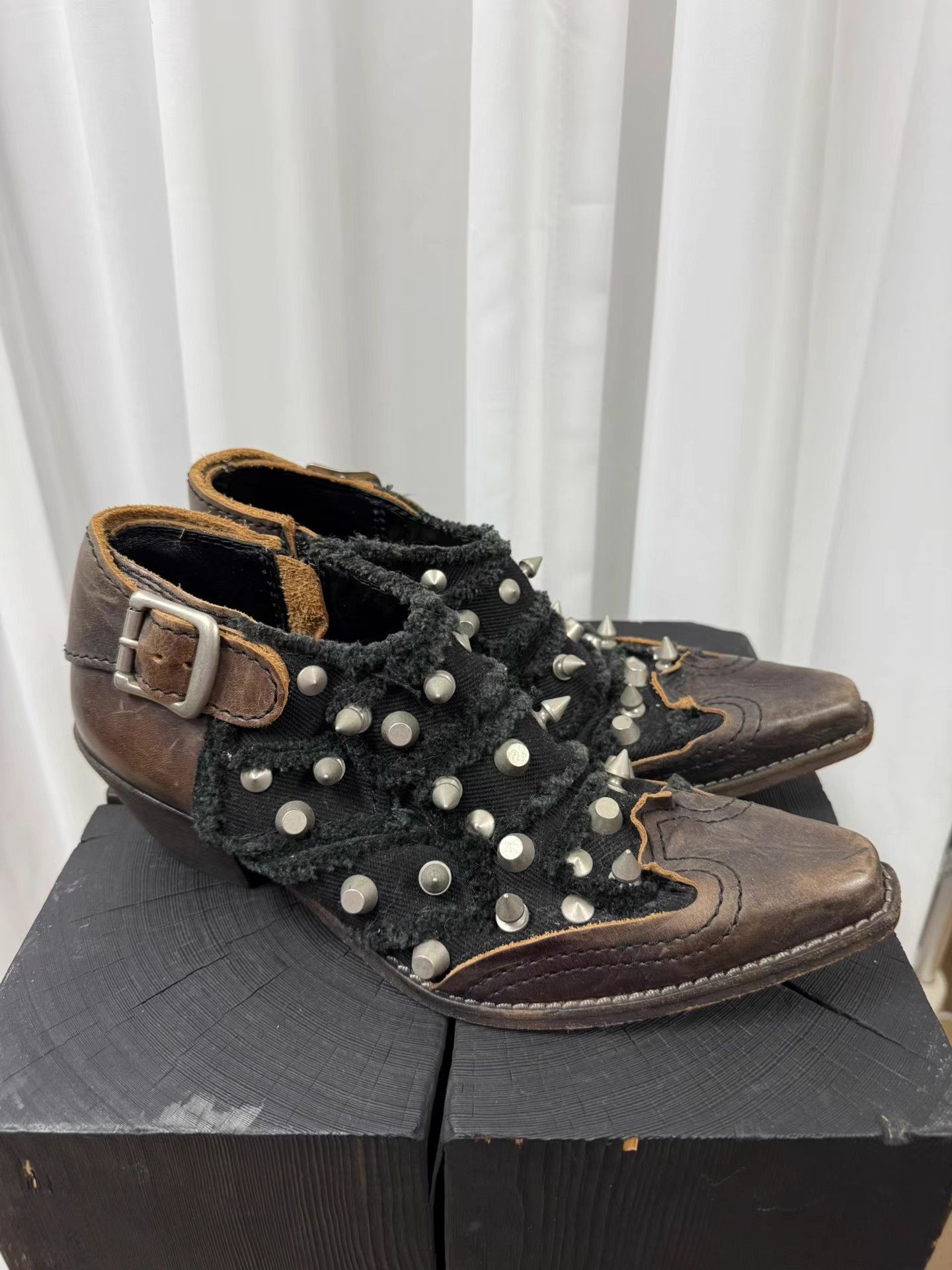 Junya Watanabe Junya Watanabe x CDG Studded Pointed Toe Boots K20 Size US 8 / EU 41 - 3 Thumbnail