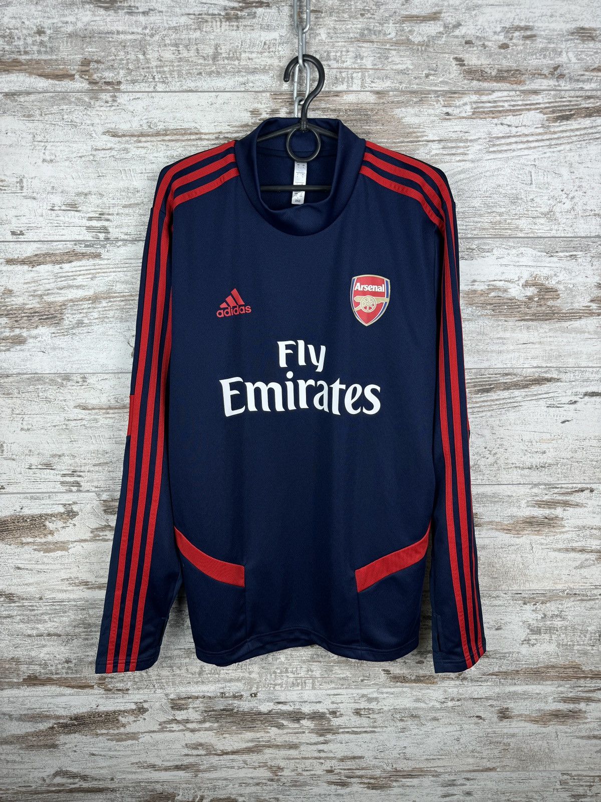 Mens Vintage Adidas Arsenal FC soccer jersey T-shirt tee