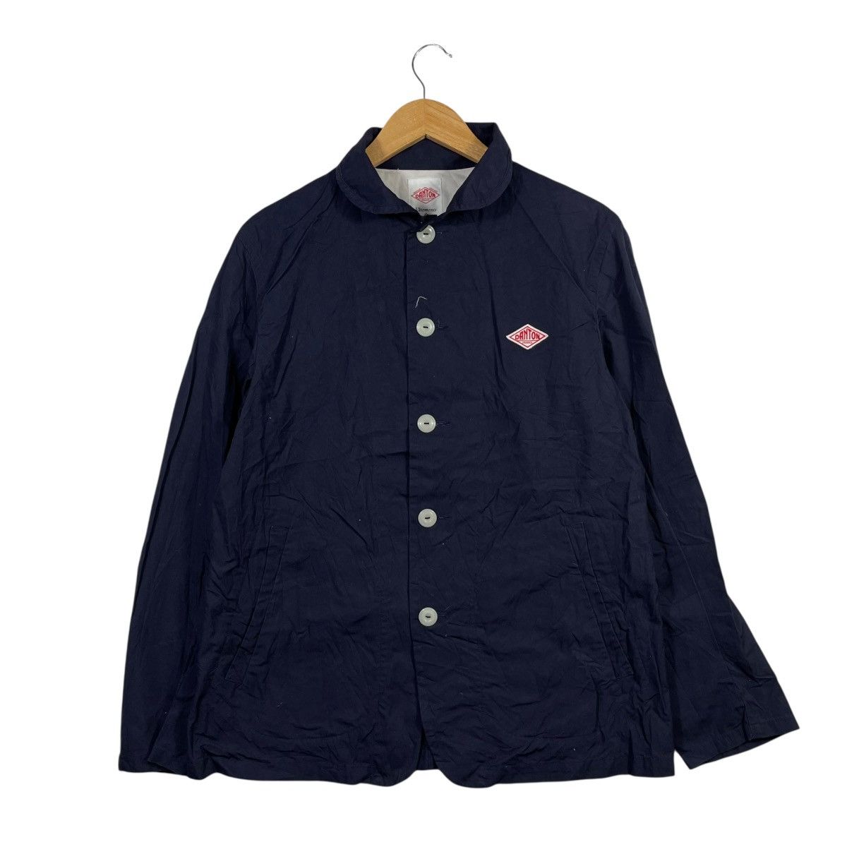 Danton Danton France Work Jacket Navy Cotton Made In Japan Size US M / EU 48-50 / 2 - 1 Thumbnail