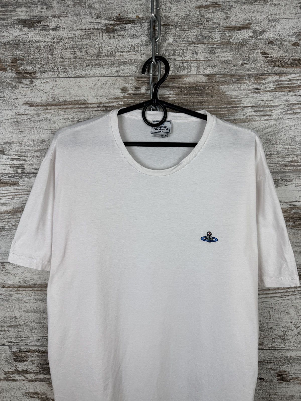 Vivienne Westwood Mens Vintage Vivienne Westwood T-shirt white tee logo Size US XL / EU 56 / 4 - 3 Thumbnail