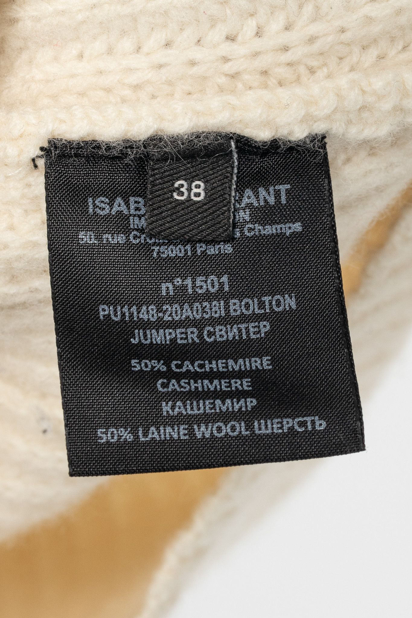 Isabel Marant Isabel Marant Bolton Ribbed Cashmere & Wool Sweater Size M / US 6-8 / IT 42-44 - 7 Thumbnail
