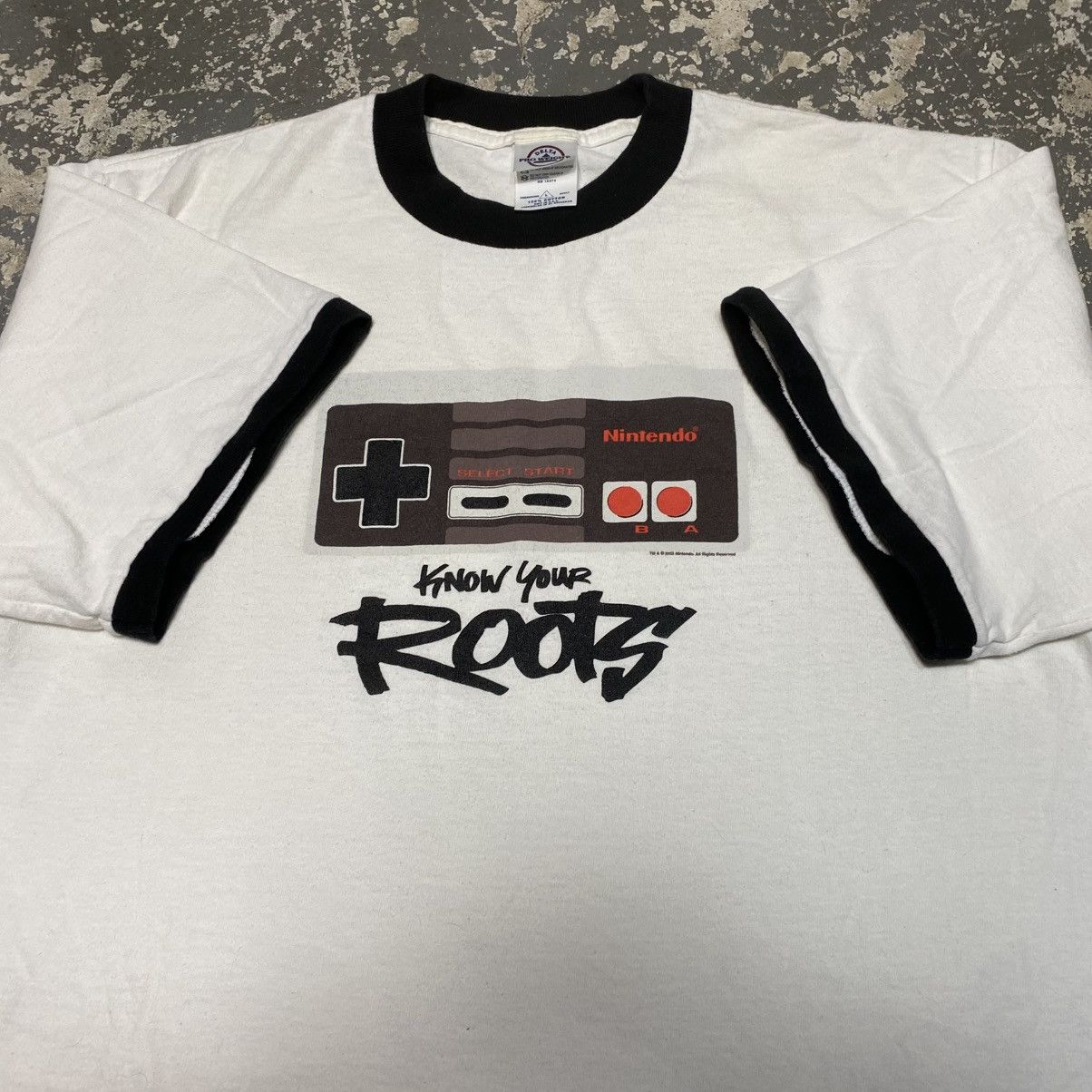 Japanese Brand × Vintage Vintage Nintendo Know Your Roots 2003 Ringer Tshirt Size US L / EU 52-54 / 3 - 4 Thumbnail