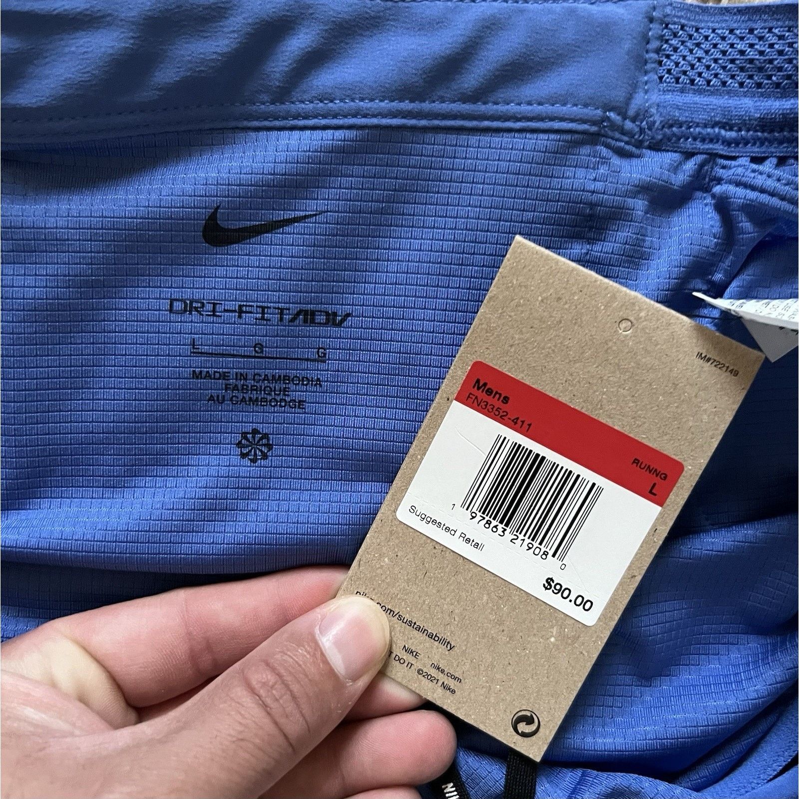 Nike Nike Aeroswift ADV 4" Running Shorts Men's Large Blue Size US 32 / EU 48 - 7 Thumbnail
