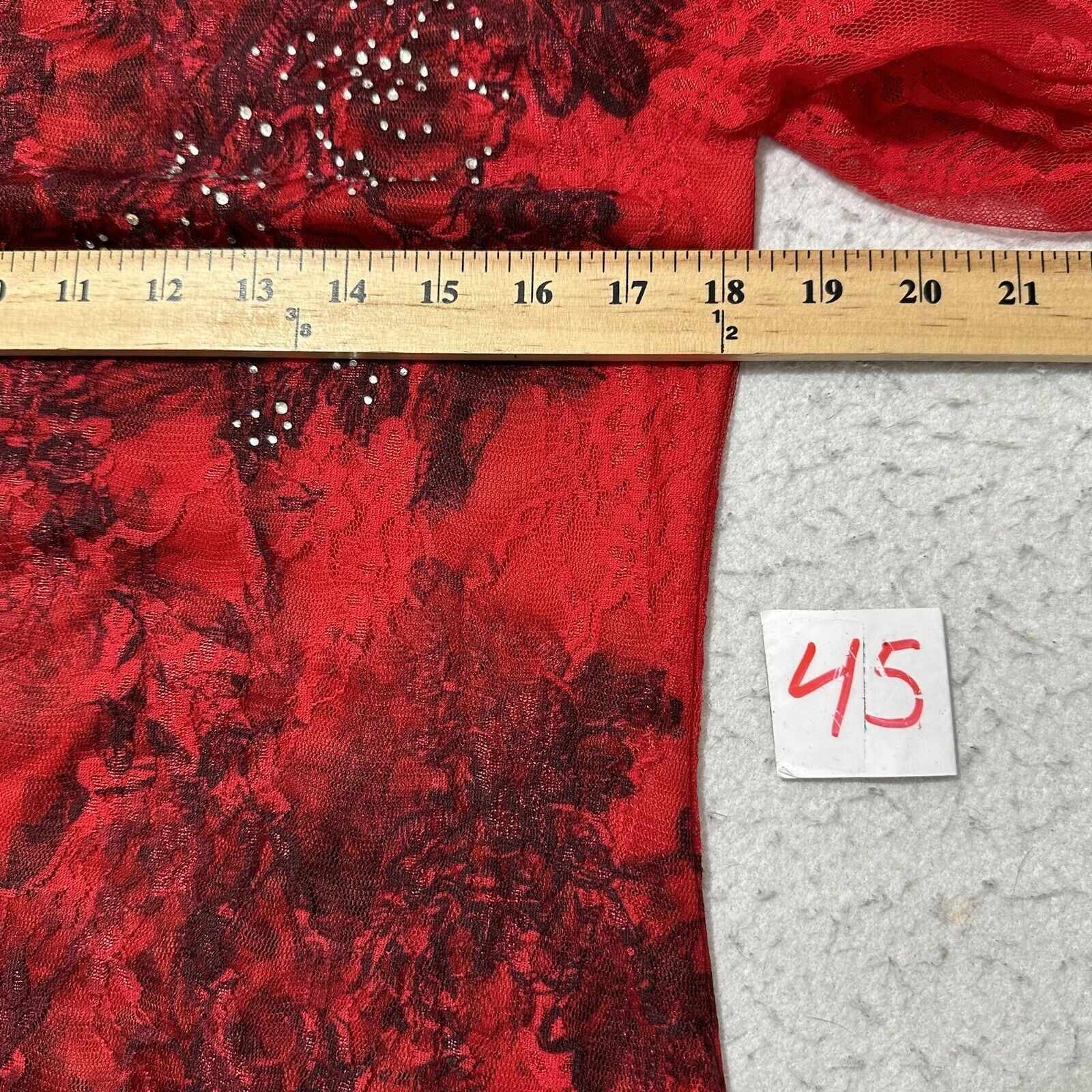 Vintage Vintage Brittany Black Small Red Black Embellished Blouse Size S / US 4 / IT 40 - 8 Thumbnail
