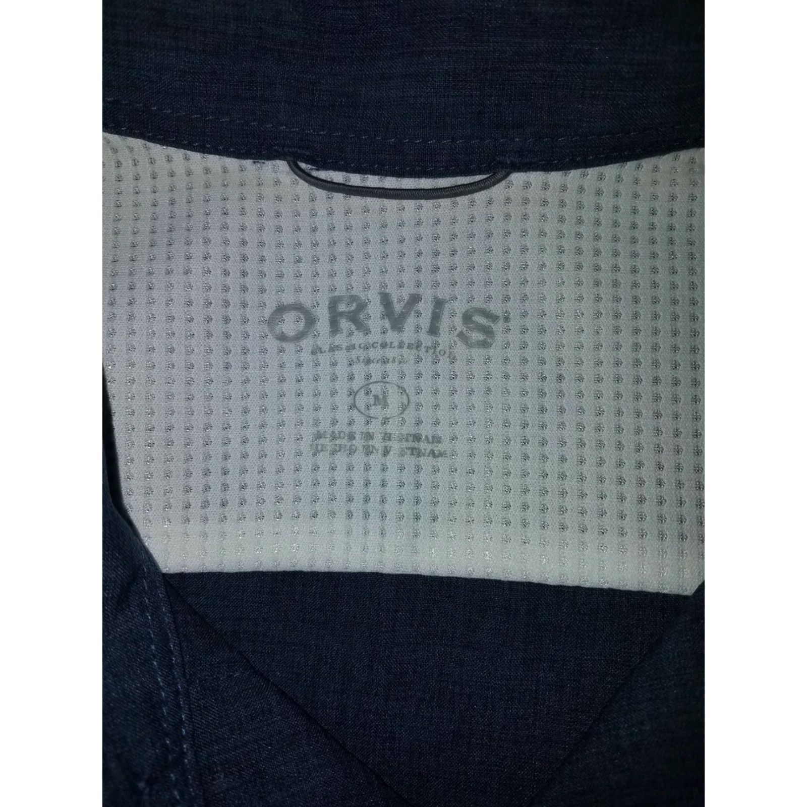 Orvis Orvis Navy Blue Short Sleeve Button-Down Shirt Mens M Size US M / EU 48-50 / 2 - 6 Thumbnail