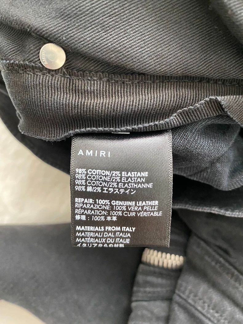 Amiri Amiri Washed black mx2 leather jeans 2501-Nextarrow Size US 36 / EU 52 - 4 Thumbnail