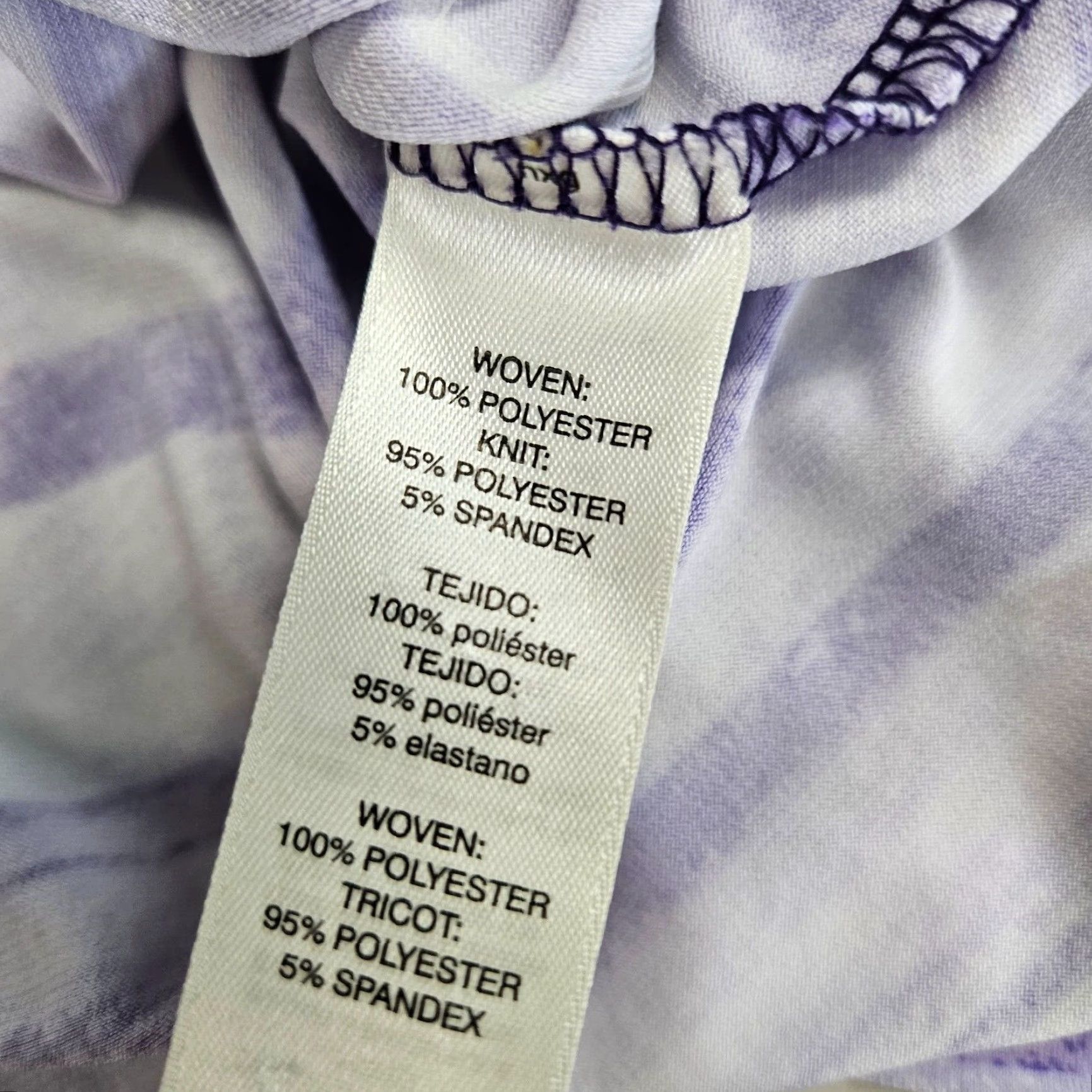 Vintage Chico's Easywear Womens Blouse XL Purple Floral Stripe Layered Top Shirt Size XL / US 12-14 / IT 48-50 - 5 Thumbnail