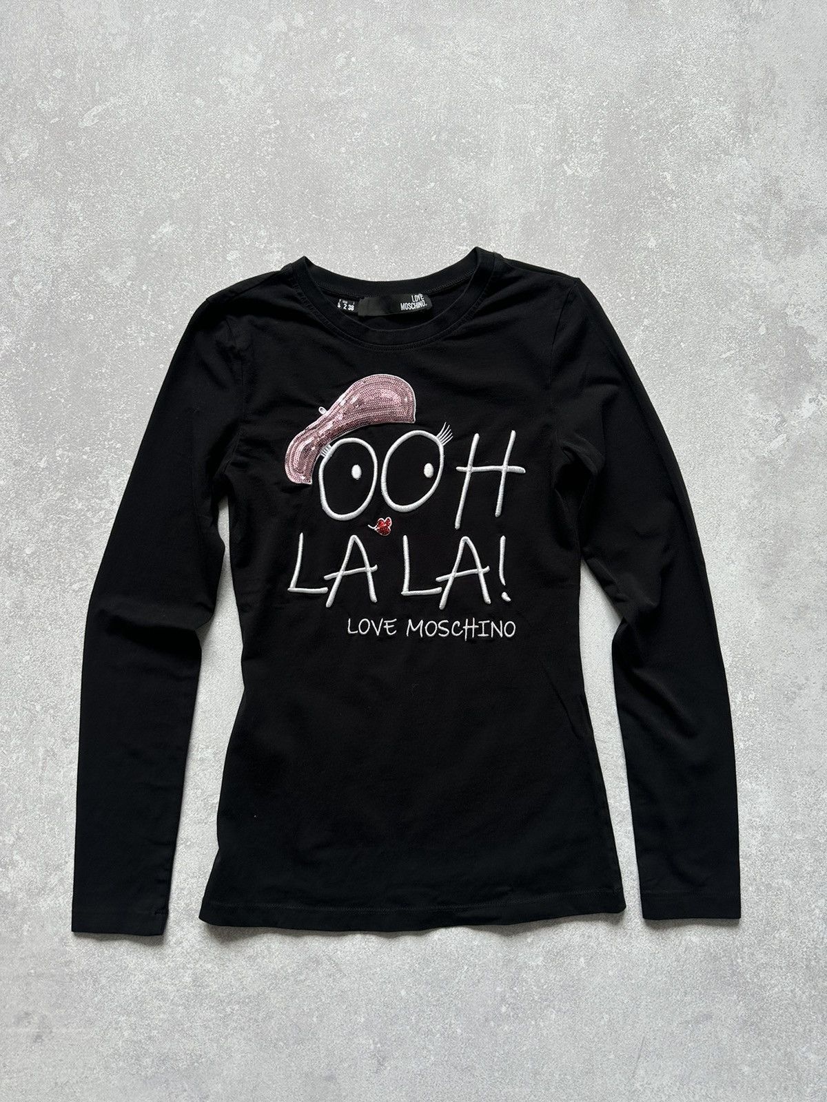 Love Moschino t shirt women long sleeve love moschino size Italy 38 Size XS / US 0-2 / IT 36-38 - 1 Thumbnail