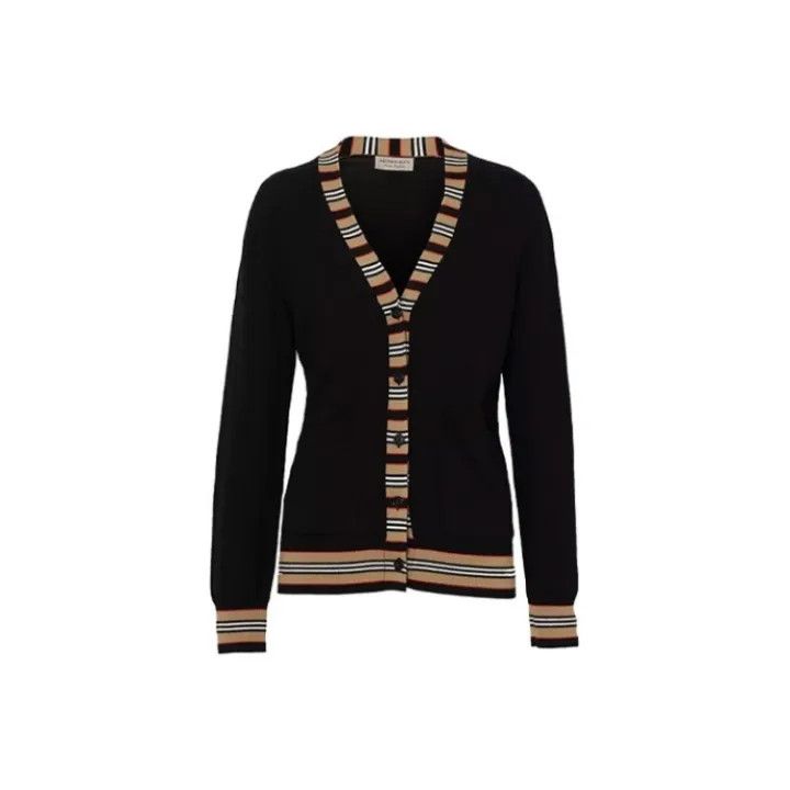 Burberry Burberry Classic Striped Merino Knit Sweater 0079 Size M / US 6-8 / IT 42-44 - 1 Thumbnail