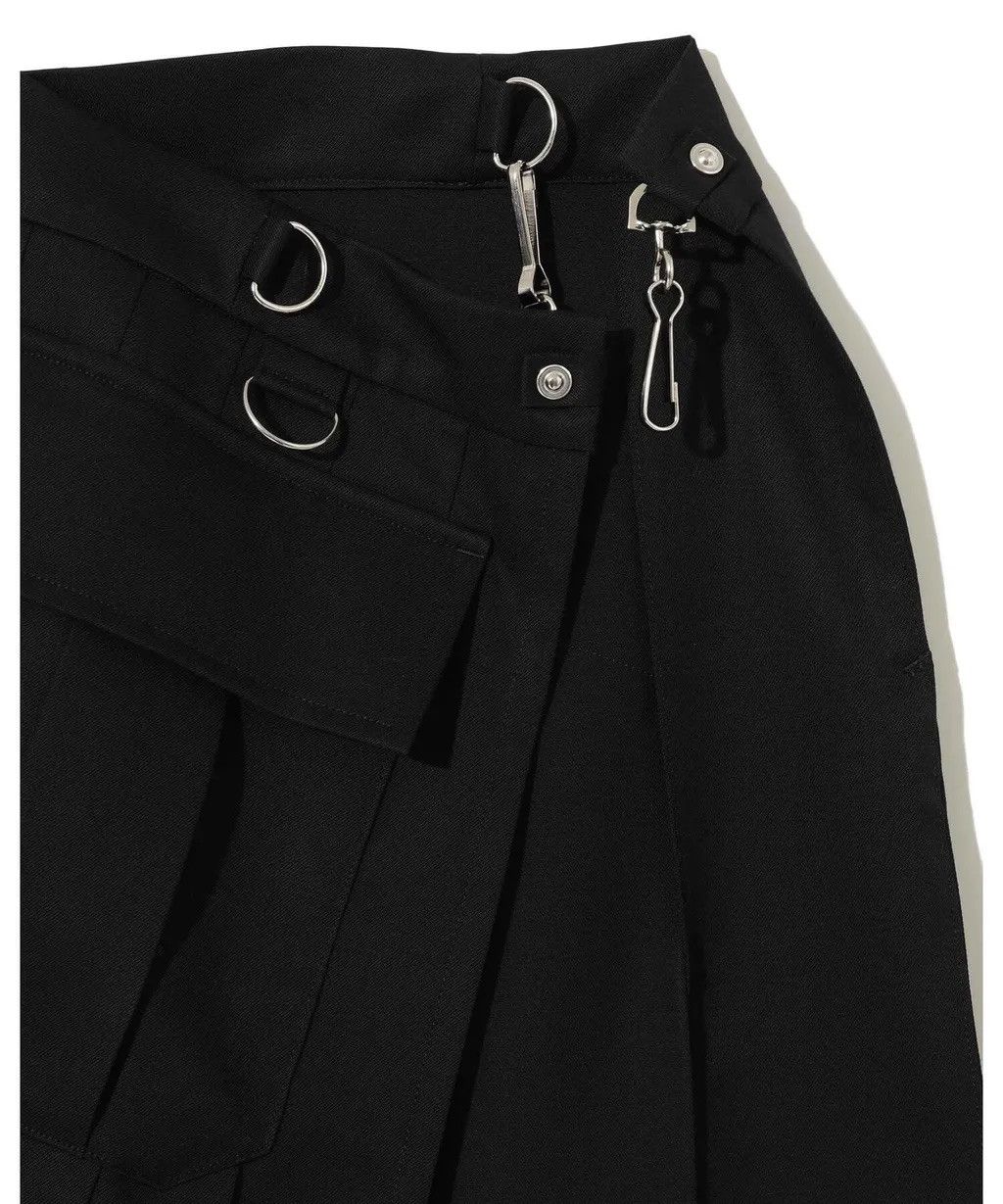 Undercover UNDERCOVER - Wool Pleated Wrap Skirt Black Size US 32 / EU 48 - 6 Thumbnail