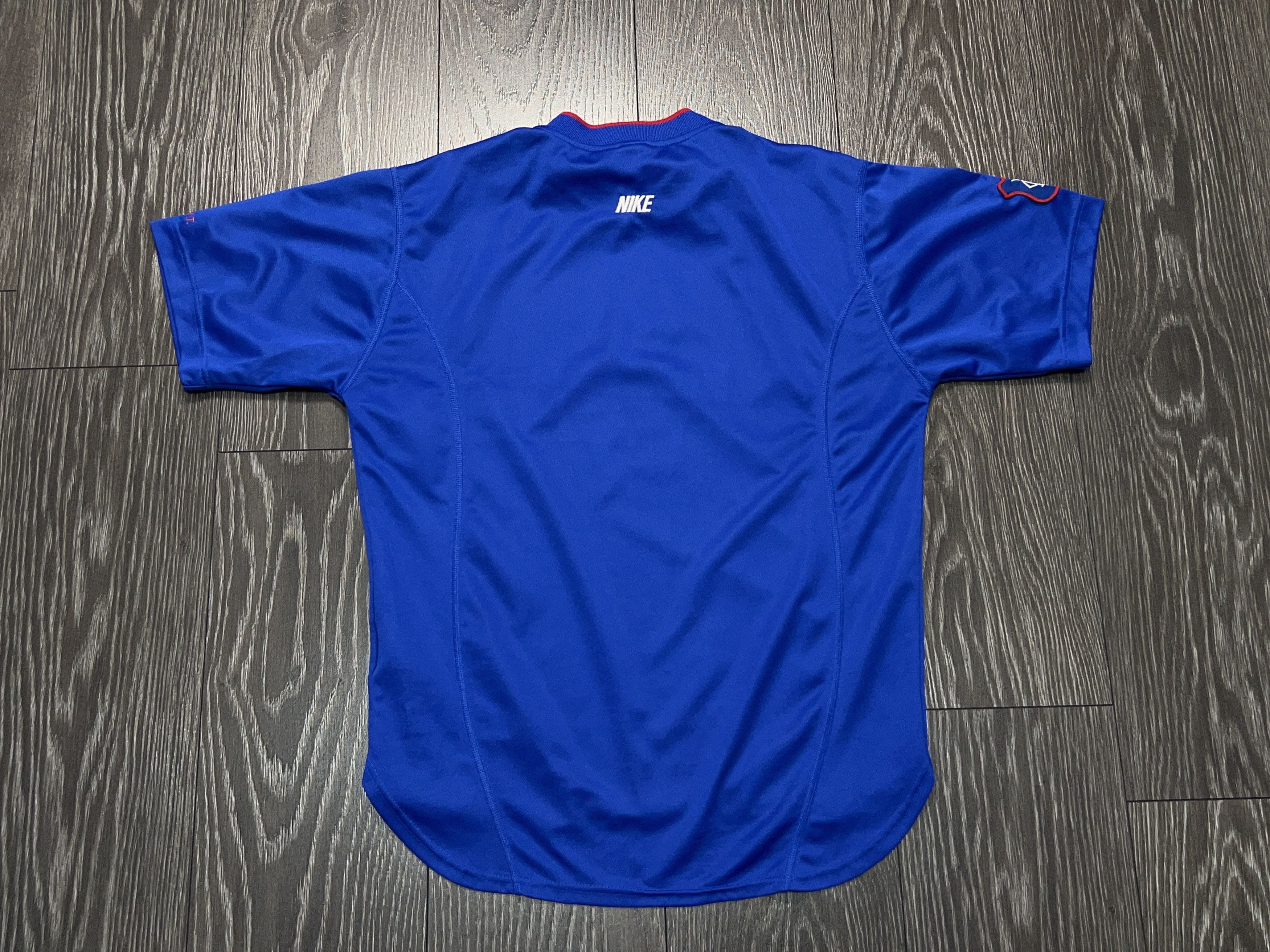 Nike Rangers 1997/1998/99 Pre Match Football Soccer Shirt Jersey Size US M / EU 48-50 / 2 - 13 Thumbnail
