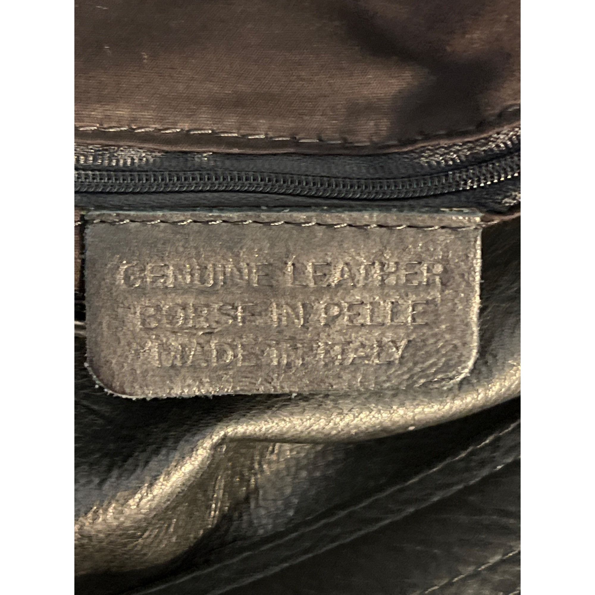Other Black Leather Borse in Pelle Shoulder Crossbody Bag Italy Si Size ONE SIZE - 8 Thumbnail
