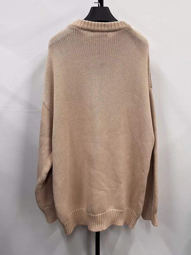 Balenciaga Balenciaga Solid Logo Long Sleeve Crew Neck Pullover Size US S / EU 44-46 / 1 - 2 Thumbnail