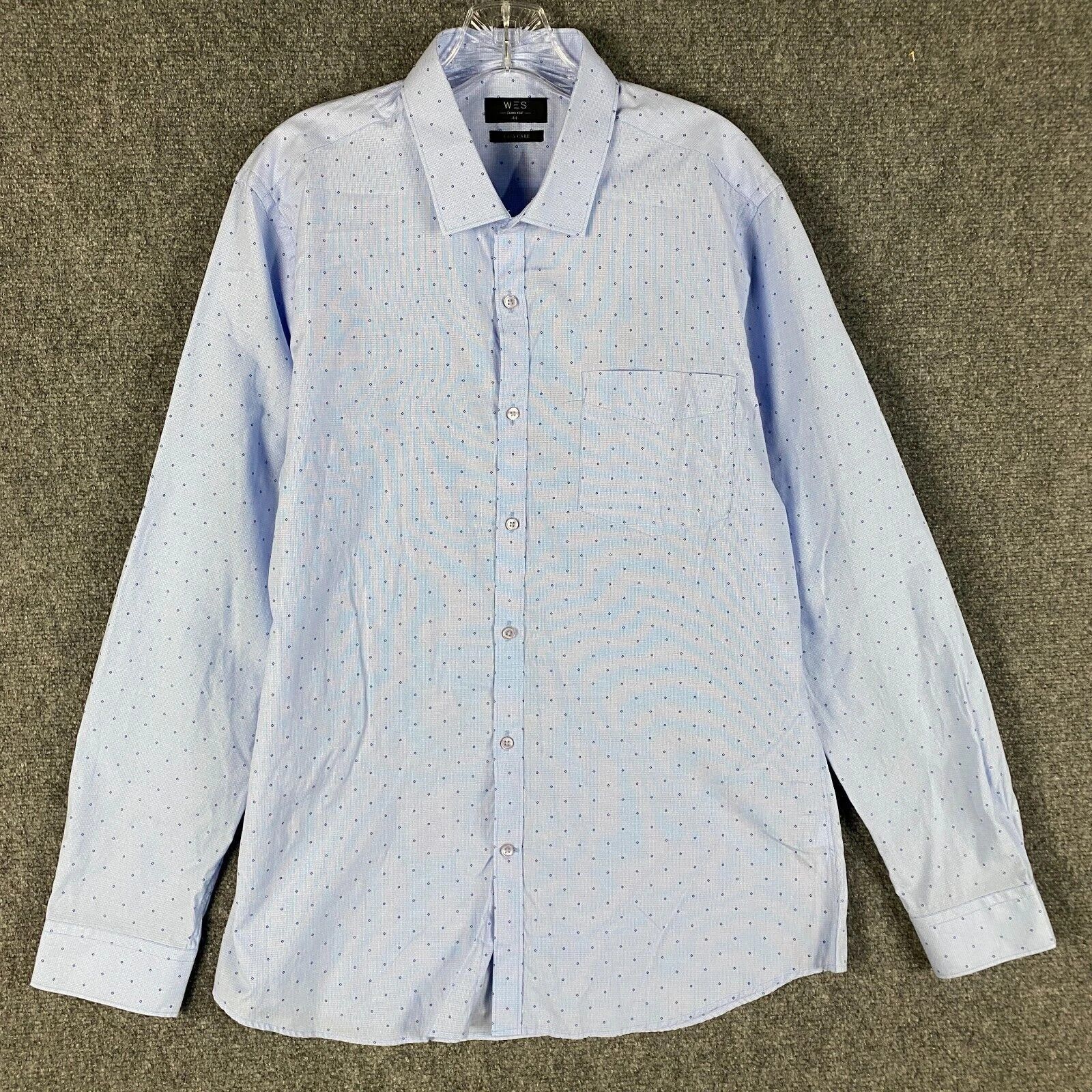 Other WES Dress Shirt Men's Size 44 Slim Fit Long Sleeve Polyester Size US S / EU 44-46 / 1 - 1 Thumbnail