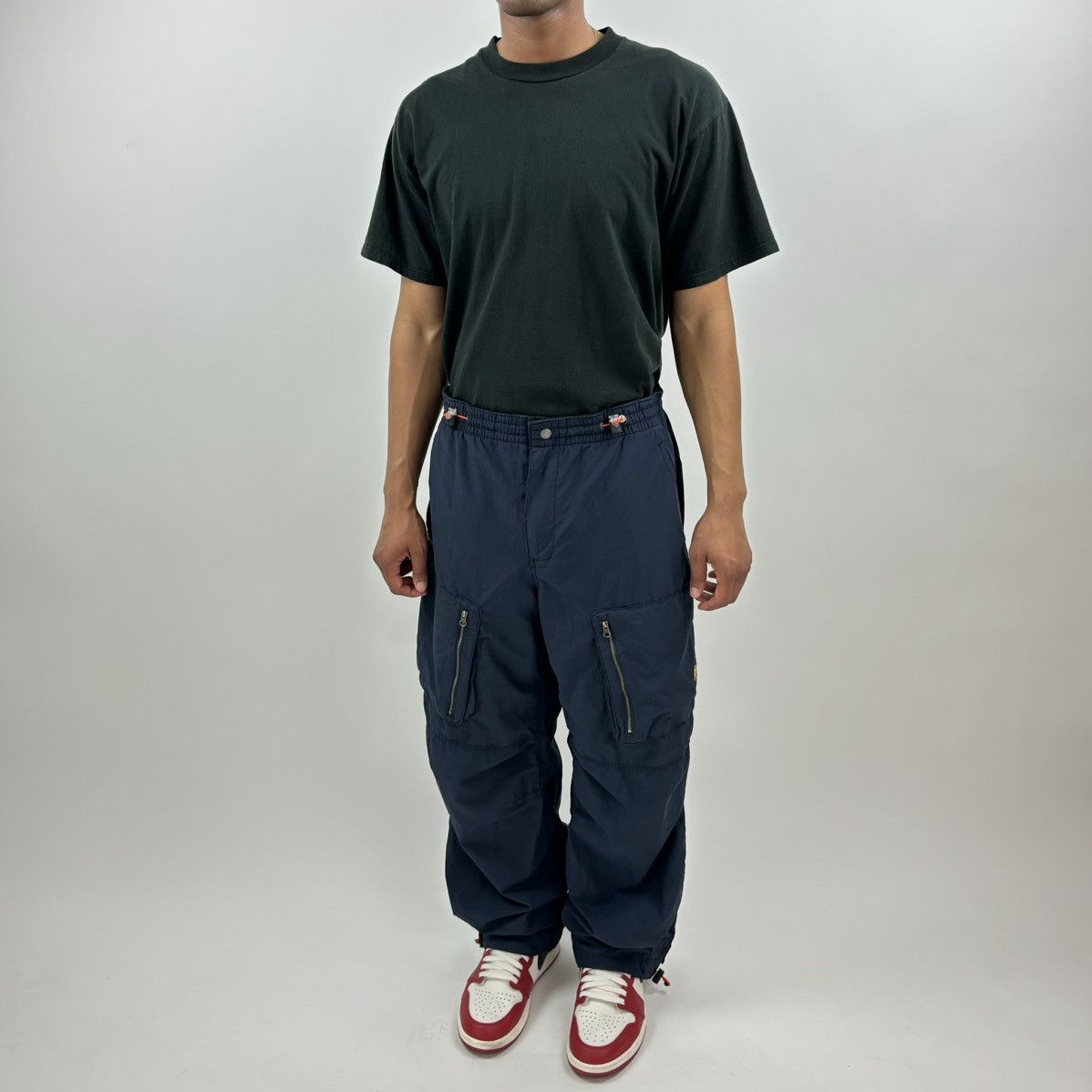 vintage Y2K OLD NAVY Utility Baggy Cargo Nylon sweatpants