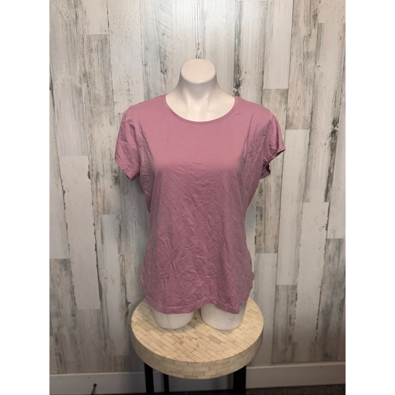 Other Beloved Woman Mauve Pink Short Sleeve Basic Cotton Tee 3XL Size 3XL / US 20-22 - 4 Thumbnail