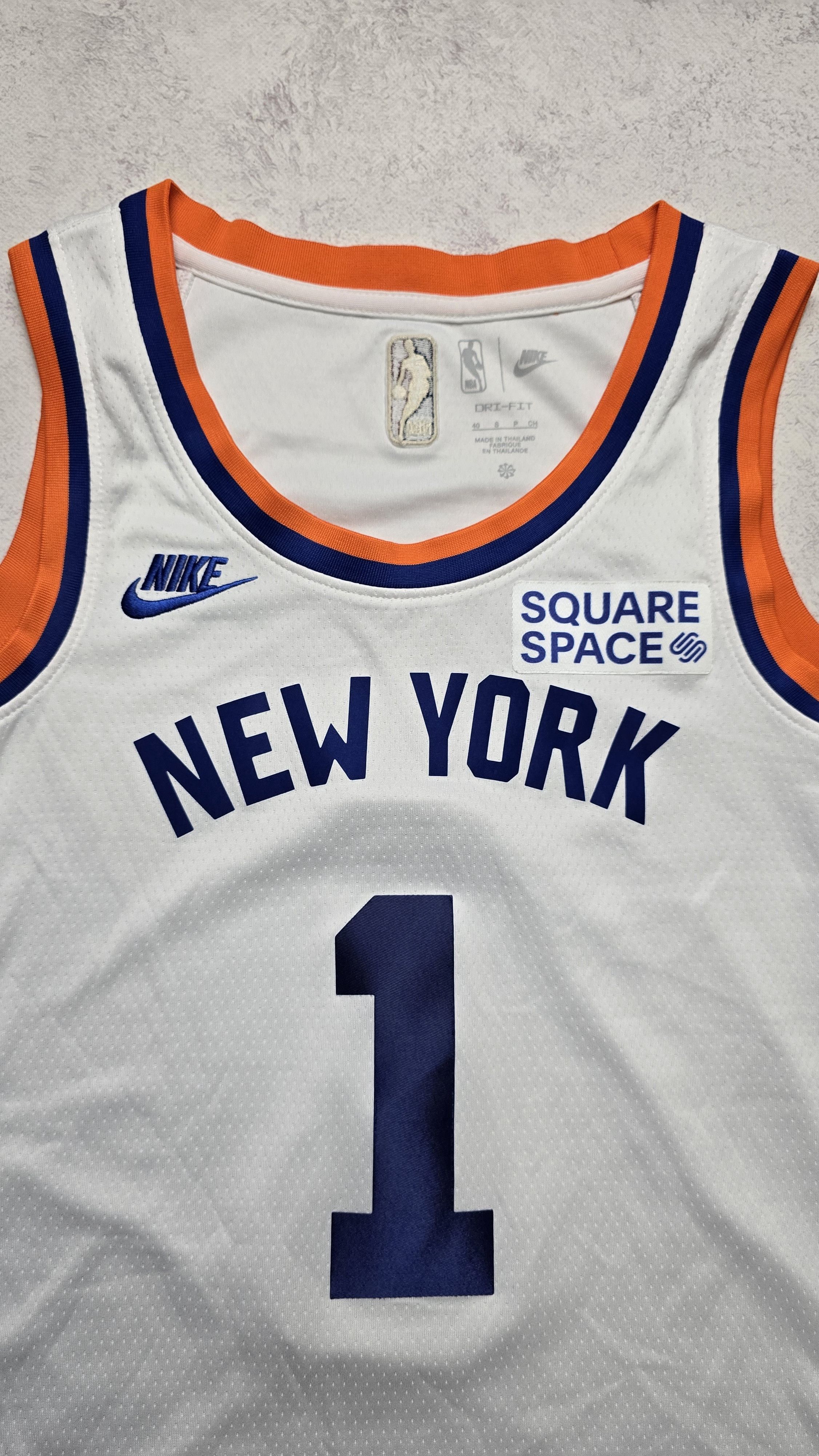 Nike Obi Toppin #1 Knicks 75th Anniversary Swingman Jersey NBA Size US S / EU 44-46 / 1 - 9 Thumbnail