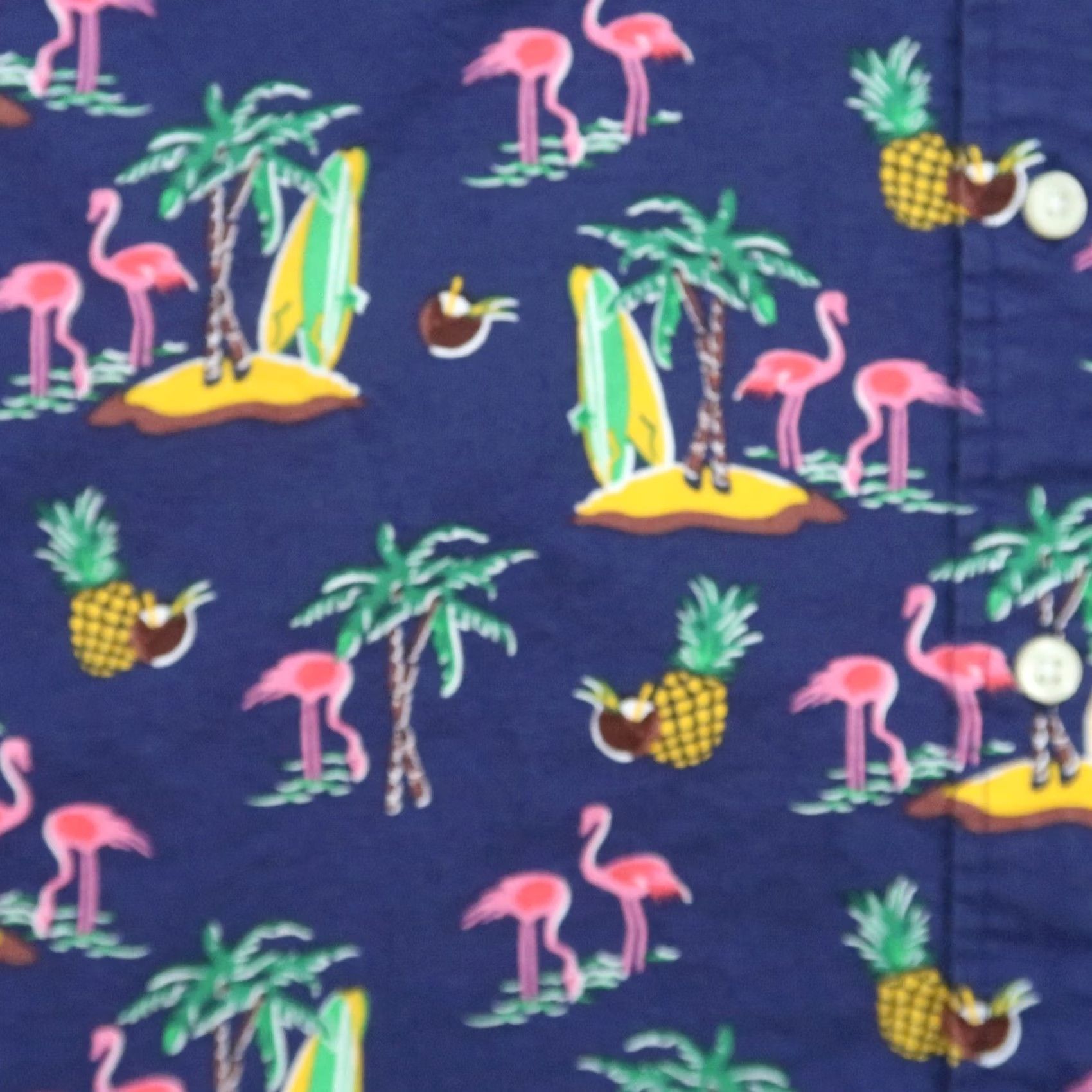 Ralph Lauren Ralph Lauren Shirt Men Large Blue Classic Button-Up Smoking Flamingo? Size US L / EU 52-54 / 3 - 4 Thumbnail
