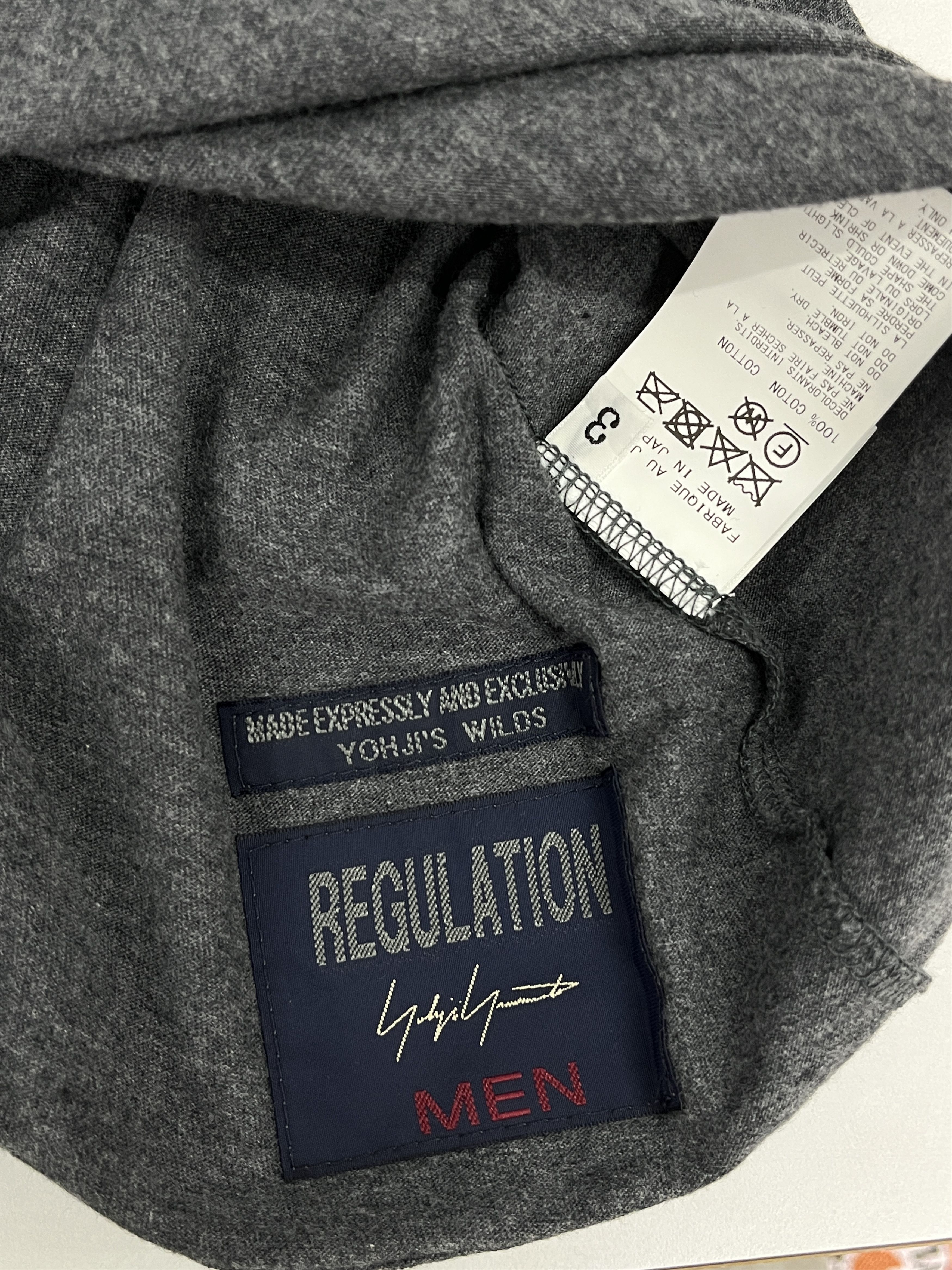 Yohji Yamamoto Regulation Yohji Yamamoto Combed Single Jersey Size US L / EU 52-54 / 3 - 4 Thumbnail