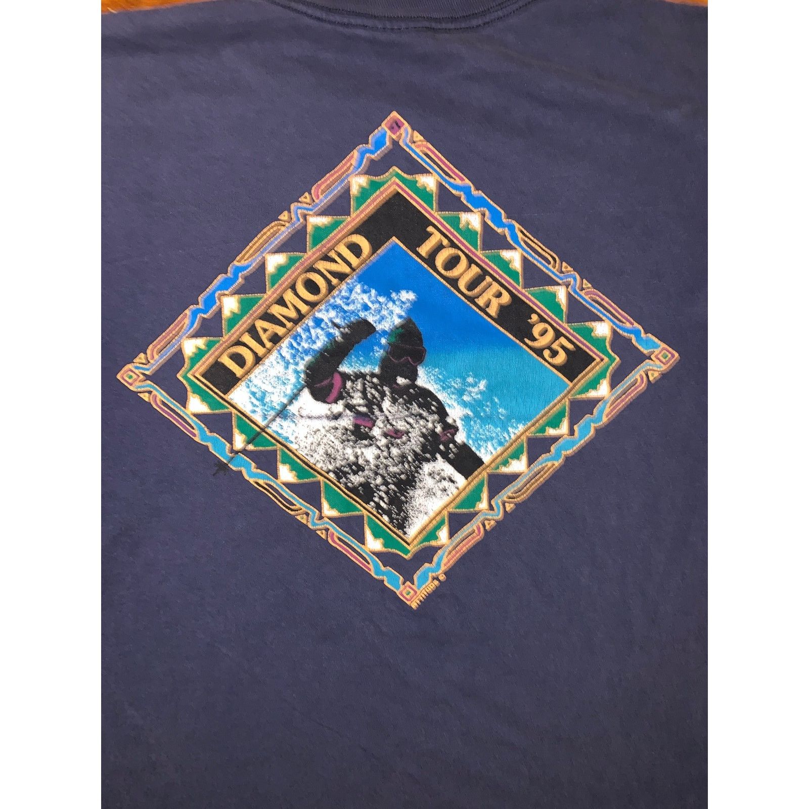 Other × Vintage Diamond Tour Maine Extreme Skiing T Shirt Large USA Navy Size US L / EU 52-54 / 3 - 4 Thumbnail