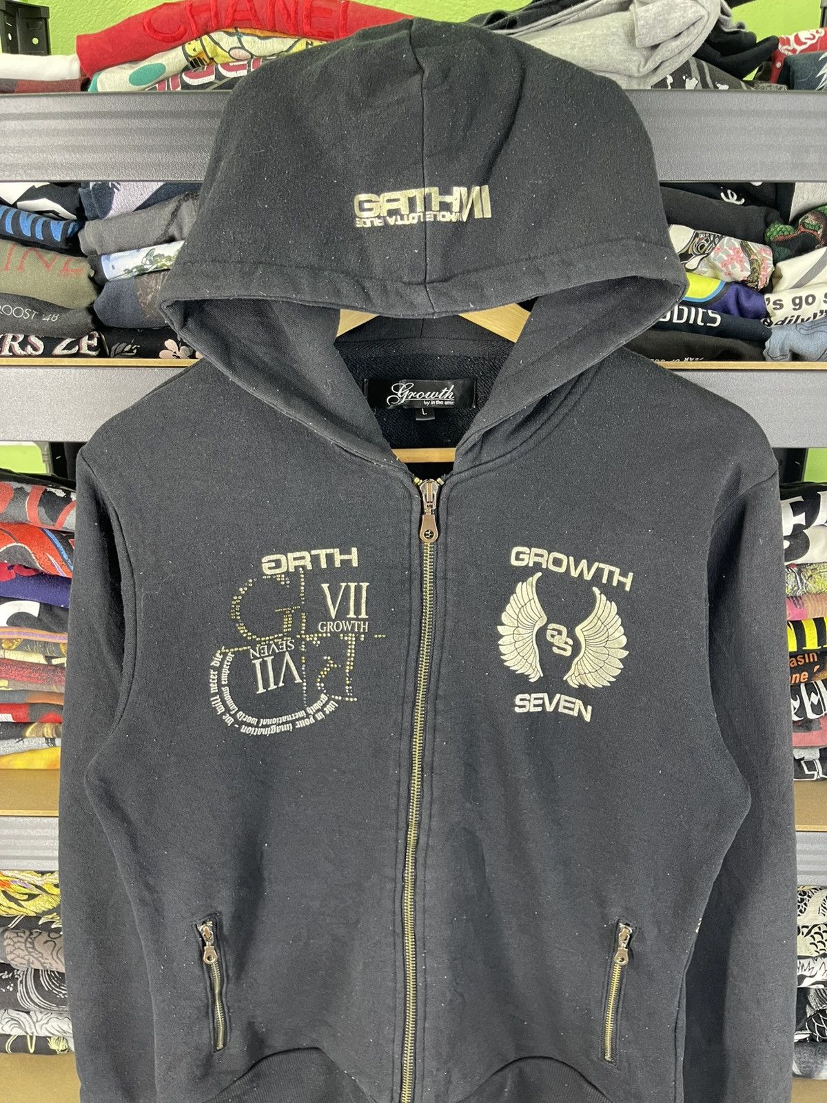 In The Attic Growth by in the attic Growth Seven Skull Design Hoodie Size US L / EU 52-54 / 3 - 5 Thumbnail