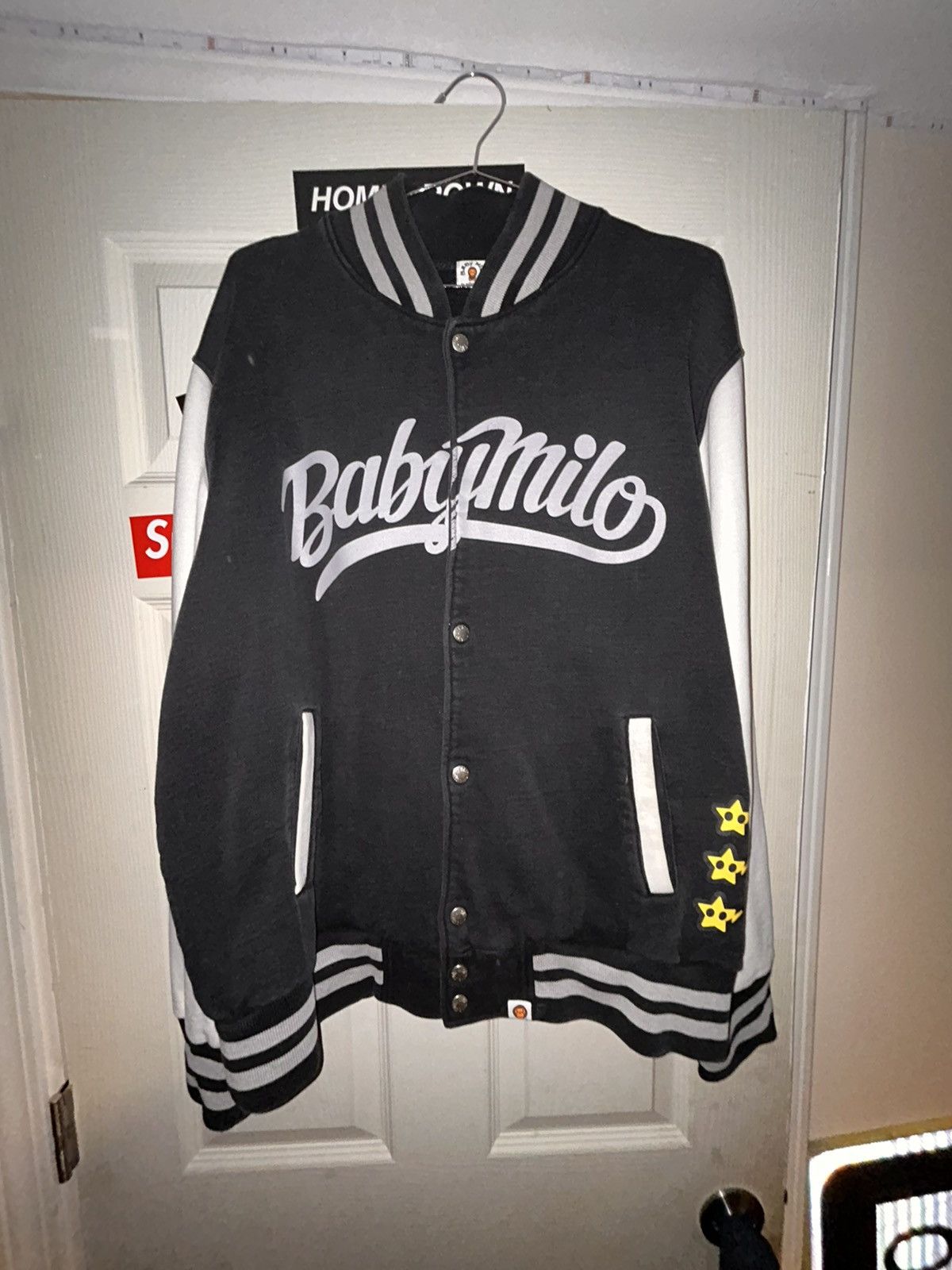 Baby milo varsity jacket shop