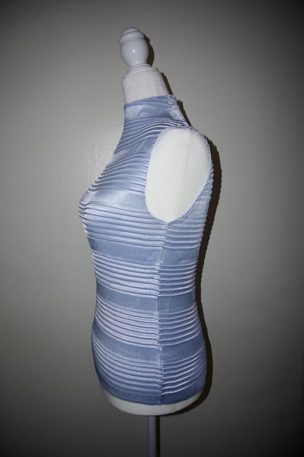 Nicole Club NICOLA Stretchy Sleeveless Mockneck Top (LARGE) Size L / US 10 / IT 46 - 6 Thumbnail