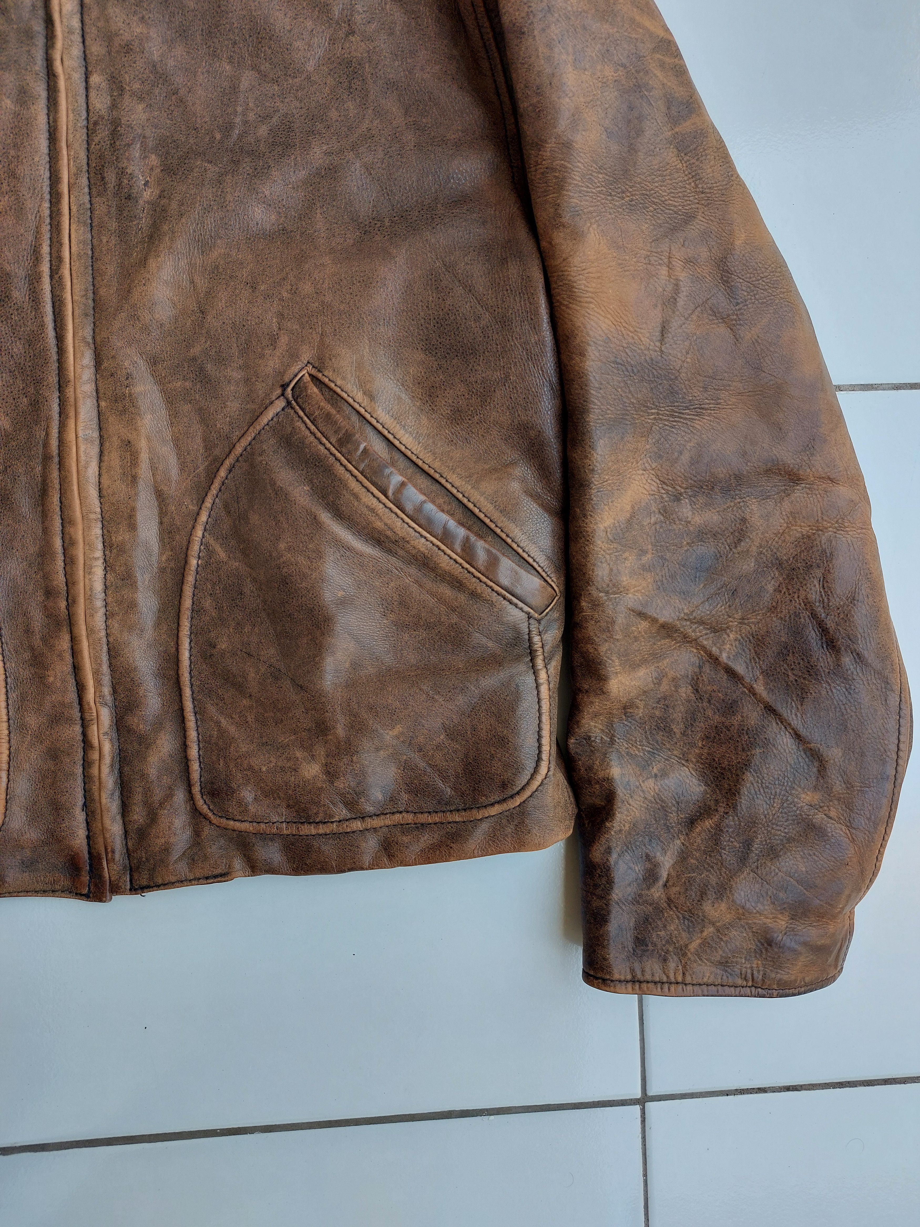 Vintage CONRAD VINTAGE HIGHWAYMAN CLASSIC LEATHER JACKET Size US L / EU 52-54 / 3 - 6 Thumbnail