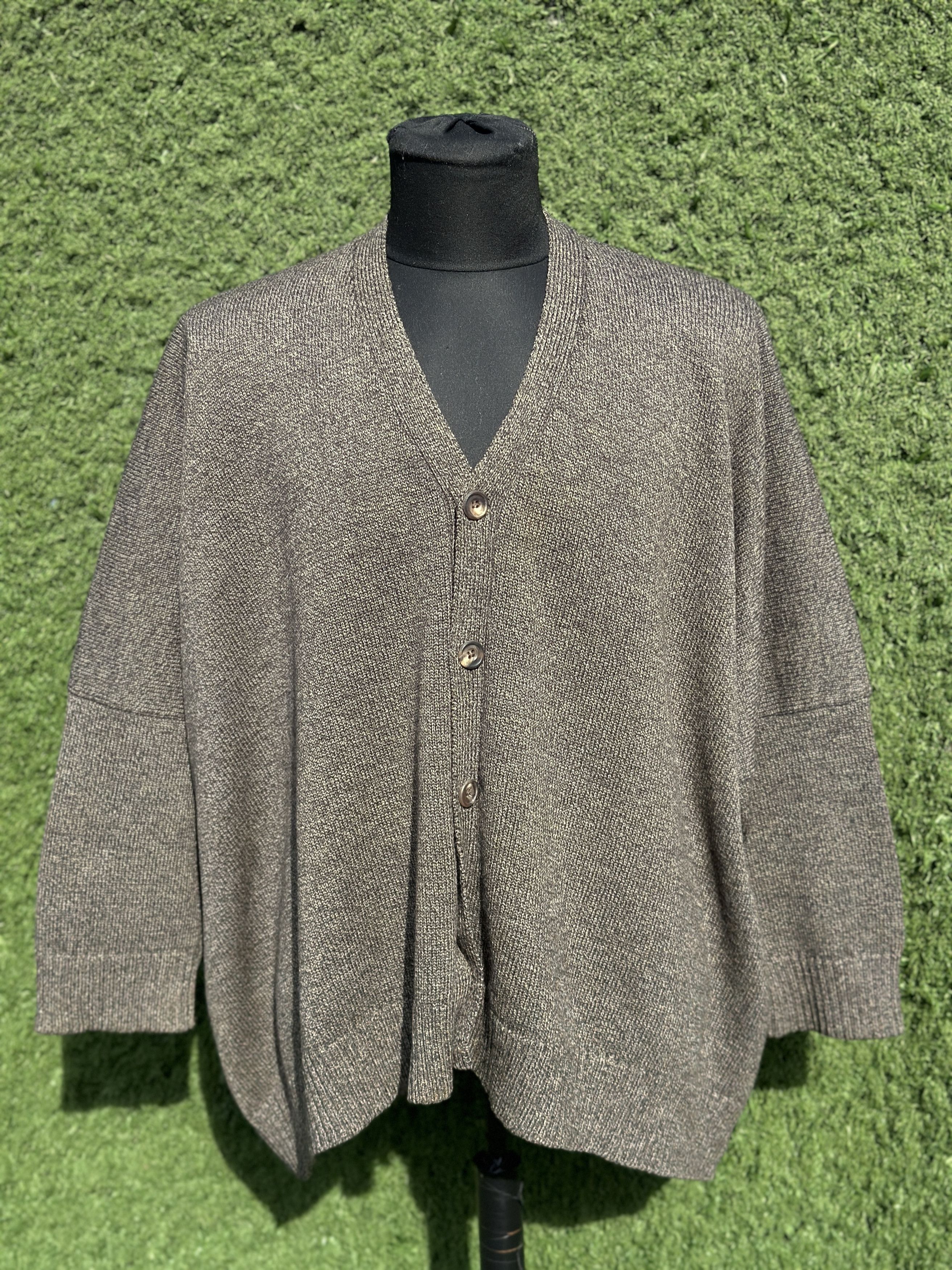 eskandar Eskandar Merino Wool Oversized Cardigan One Size Knit Size ONE SIZE - 2 Thumbnail