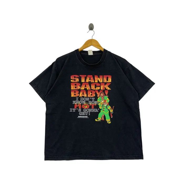 Vintage Vintage BIG JOHNSON FIREFIGHTER Hot Cartoon Tee Shirt Size US L / EU 52-54 / 3 - 1 Thumbnail