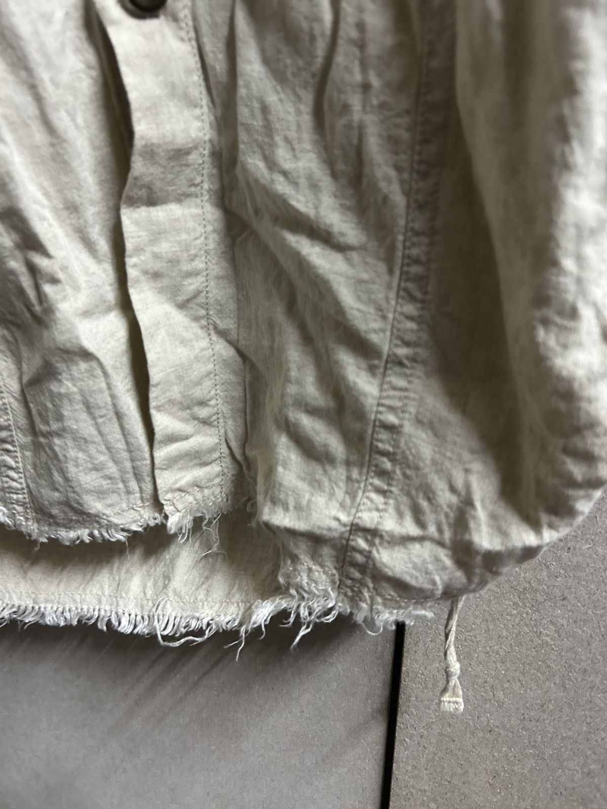 GOA Archival Distressed Linen Blend Tunic Shirt/Duster Size US XXL / EU 58 / 5 - 14 Thumbnail