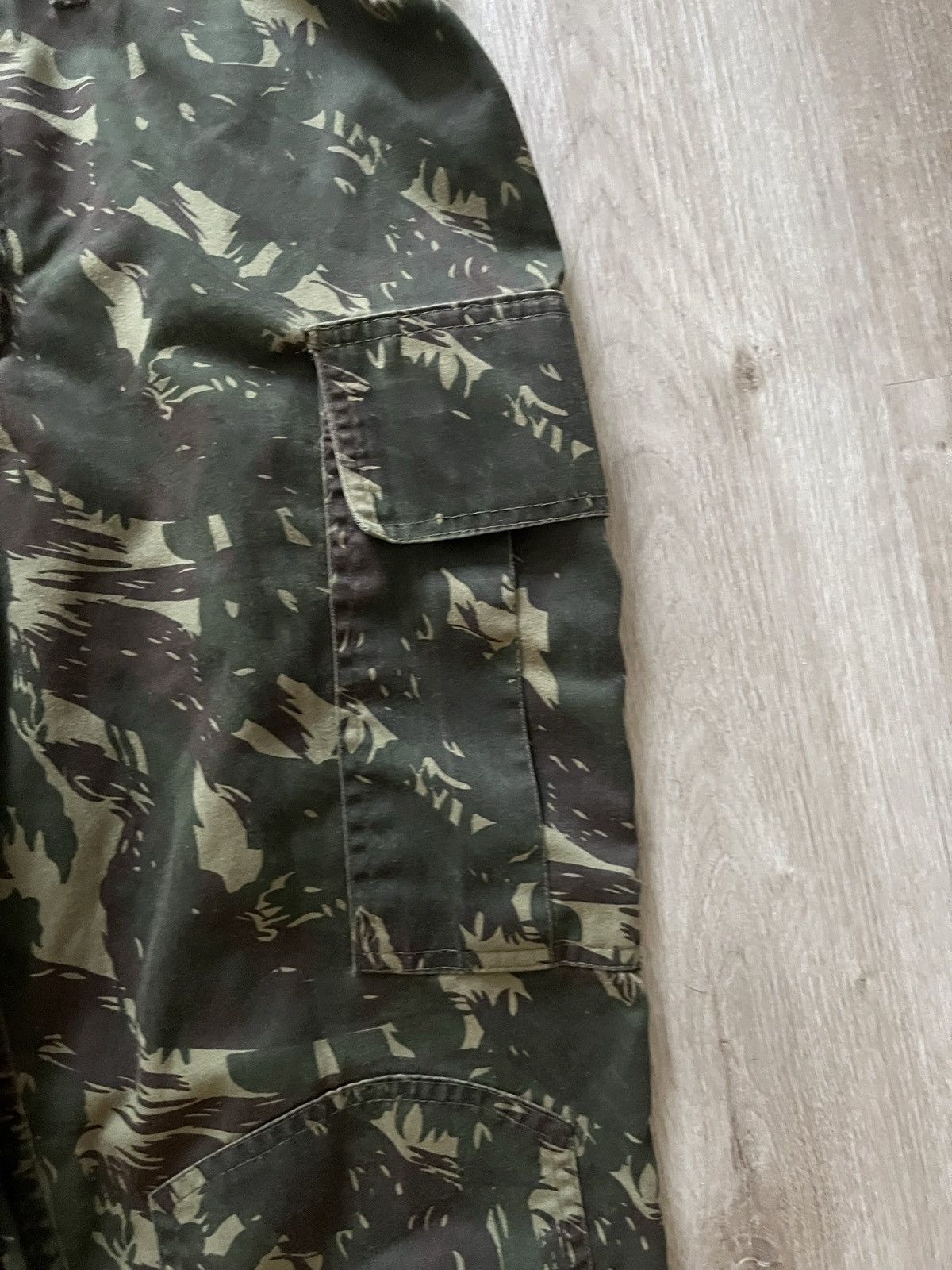 Vintage 1998 Original Brazil Army Issue Lizard Camo Trousers Size US 32 / EU 48 - 10 Thumbnail