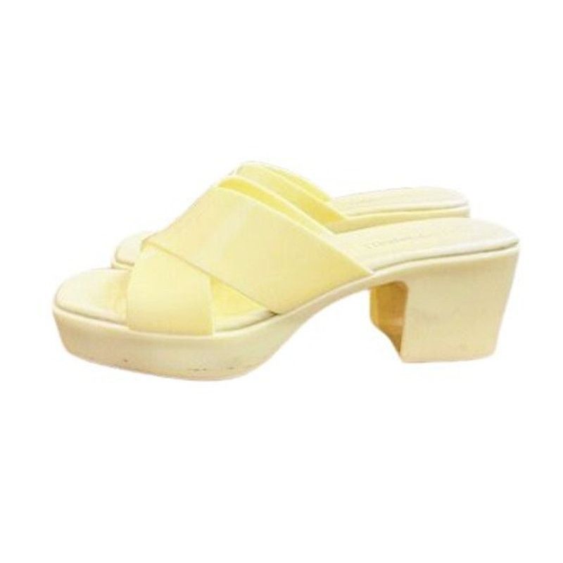 Jeffrey Campbell Jeffrey Campbell Bubblegum Block Heels in Canary Yellow Size US 7 / IT 37 - 6 Thumbnail