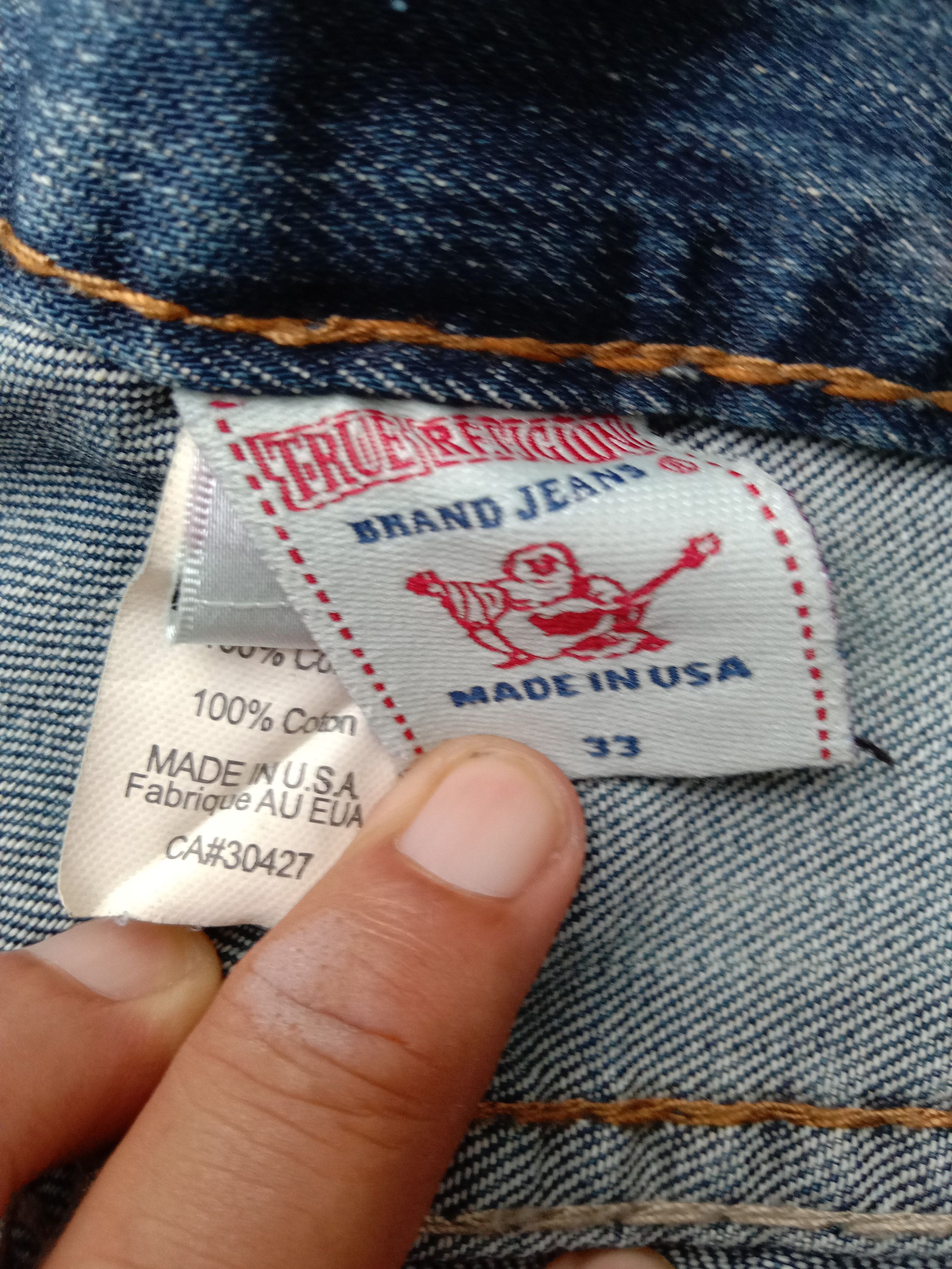 True Religion × Vintage Vintage True Religion Acid Wash Billy Giant Big T Short Pant Size US 33 - 4 Thumbnail