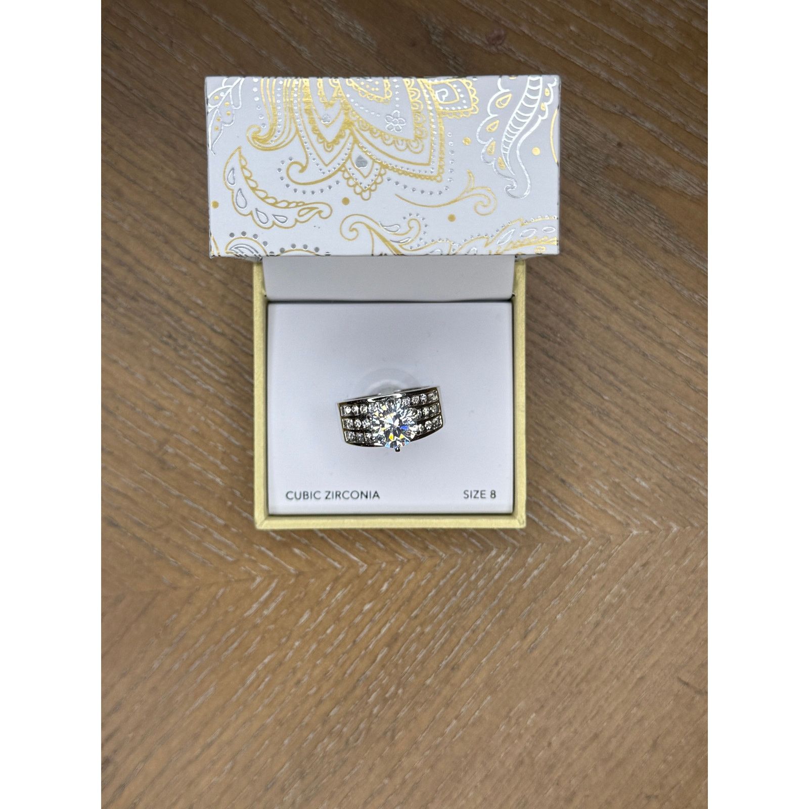 Other Charter Club Crystal Triple-Row Ring Silver Size 8 | NWT Size ONE SIZE - 5 Thumbnail