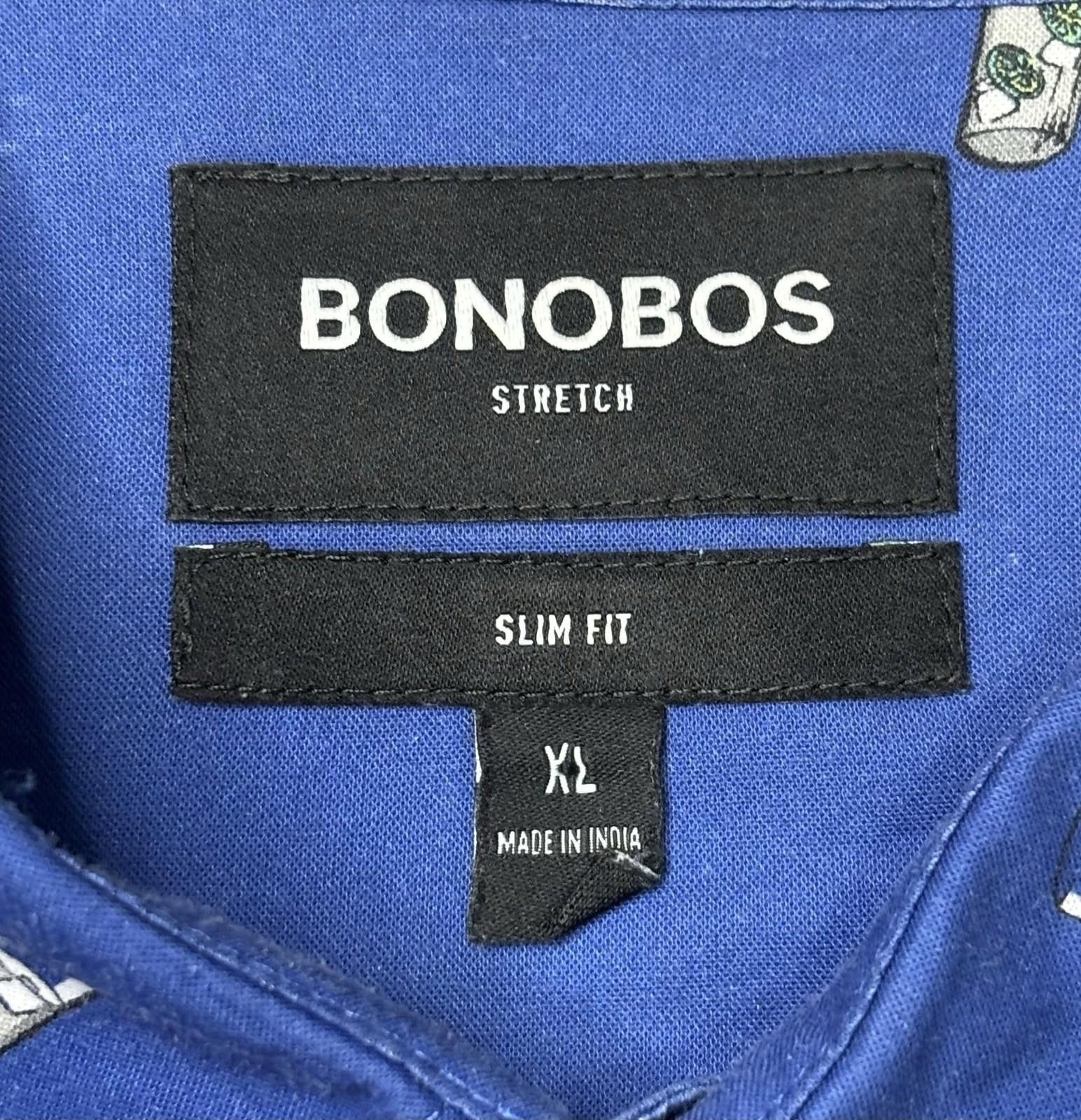 Bonobos Bonobos Shirt Mens XL Slim Fit Mojito All Over Print Button Size US XL / EU 56 / 4 - 2 Thumbnail