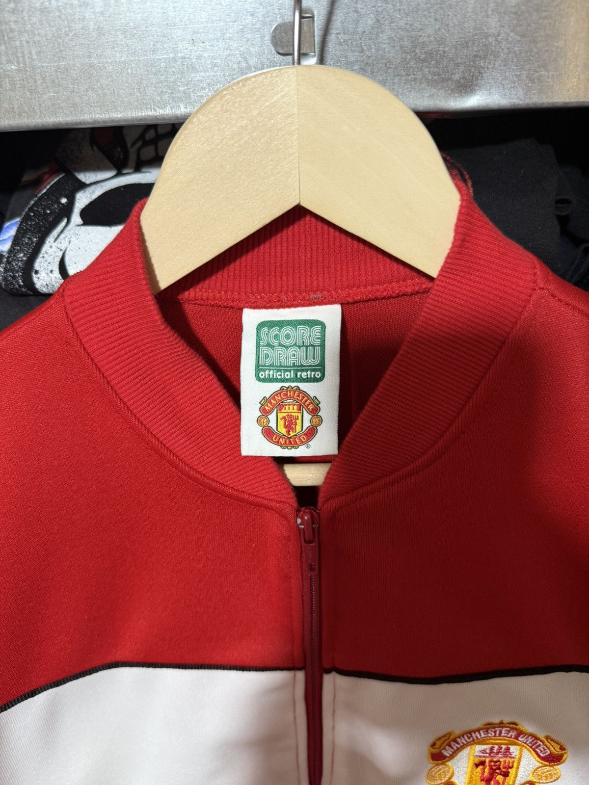 Vintage Vintage Manchester United Score Draw Light Track Jacket Size US S / EU 44-46 / 1 - 5 Thumbnail