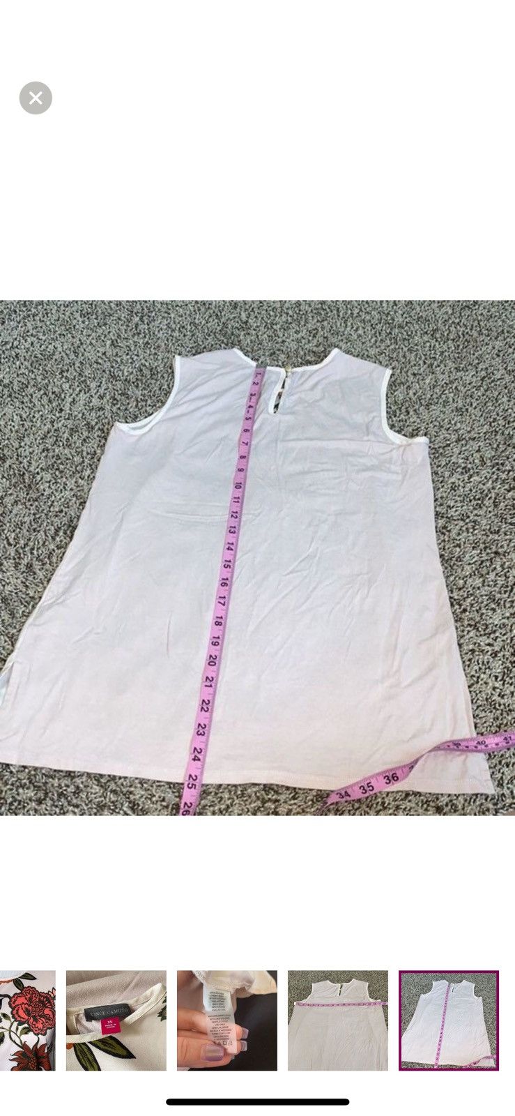 Vince Camuto Vince Camuto XS floral sleeveless blouse Size XS / US 0-2 / IT 36-38 - 6 Thumbnail