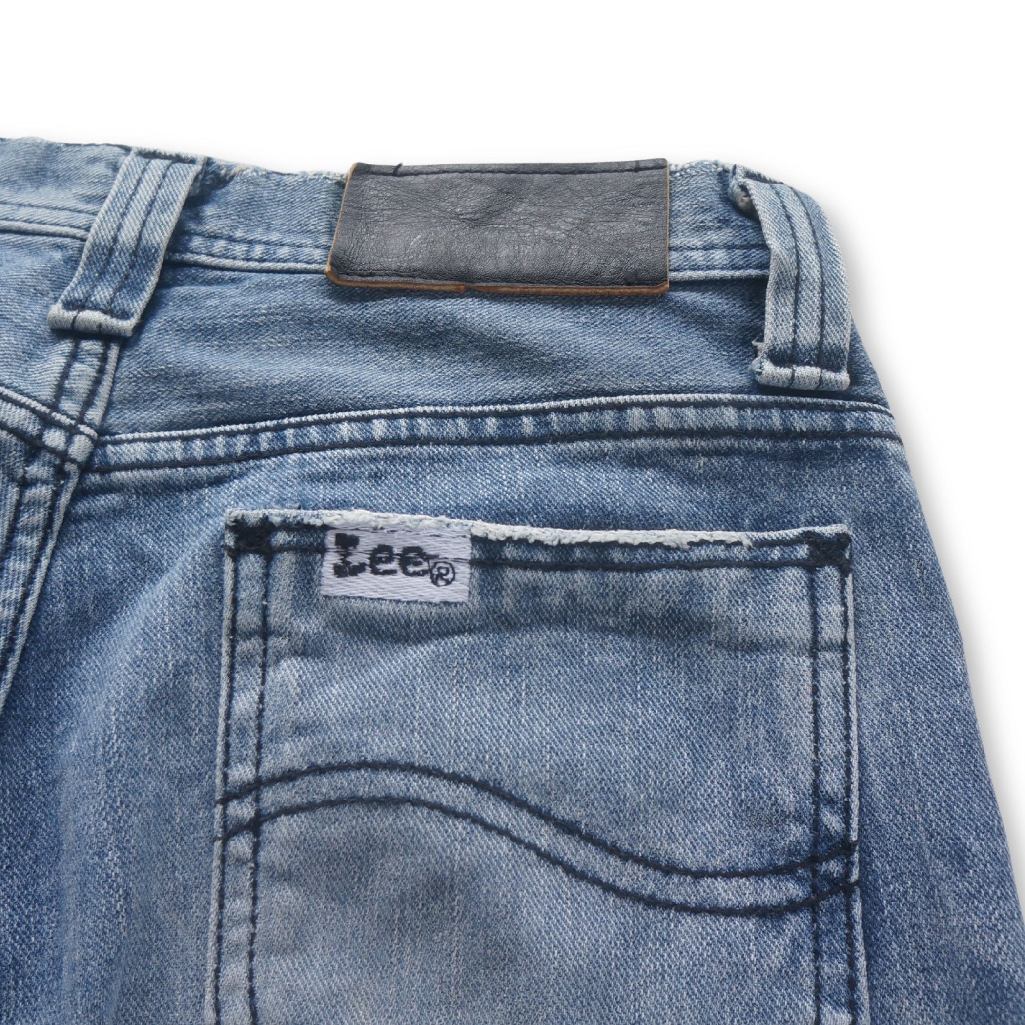 Lee Lee Flare Blue Jeans Made in Japan Size US 27 - 4 Thumbnail