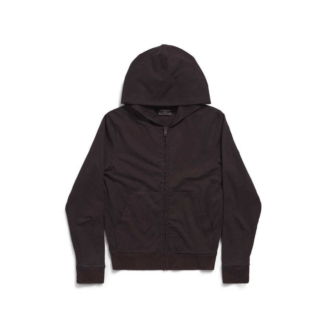 Balenciaga o1w1db10825 Zip-Up Hoodie Slim Fit in Black Size US L / EU 52-54 / 3 - 1 Thumbnail