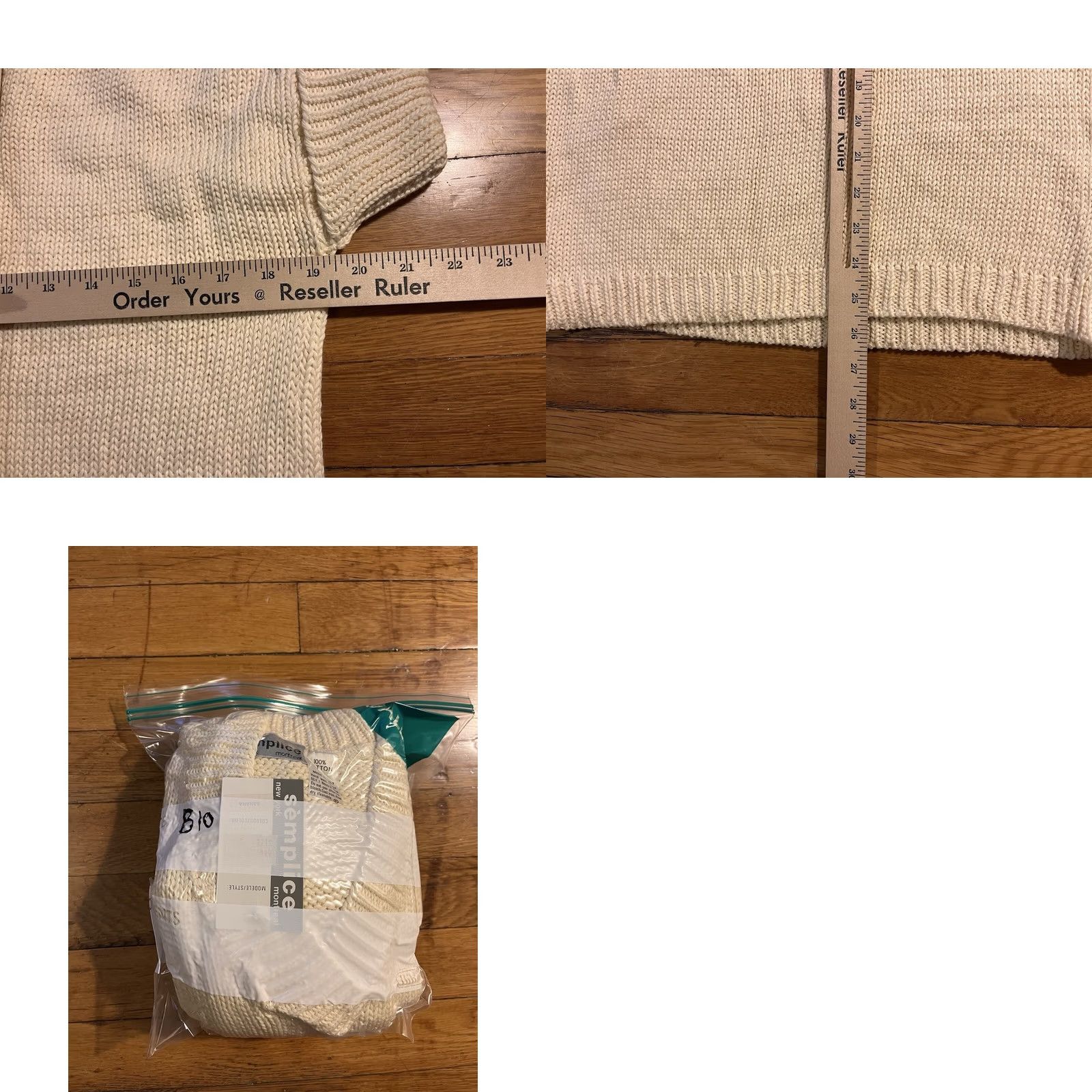 Vintage VINTAGE Semplice Short Sleeve Sweater Women’s Small Light Yellow Size S / US 4 / IT 40 - 8 Thumbnail