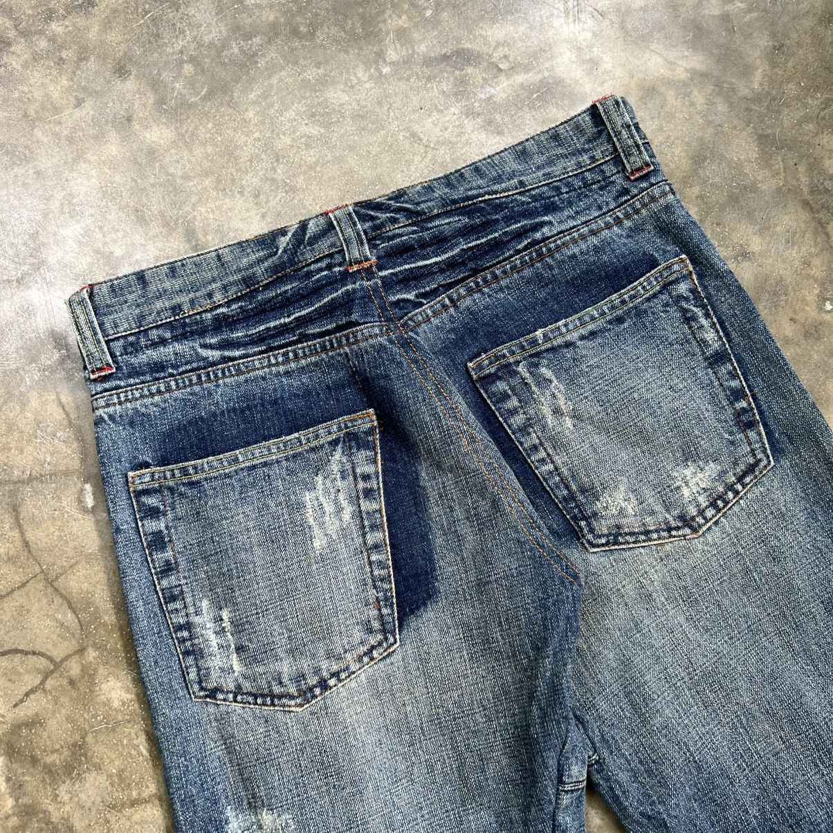 Japanese Brand Junya Watanabe Style Patchwork Sashiko Boro Selvedge Jeans Size US 31 - 4 Thumbnail