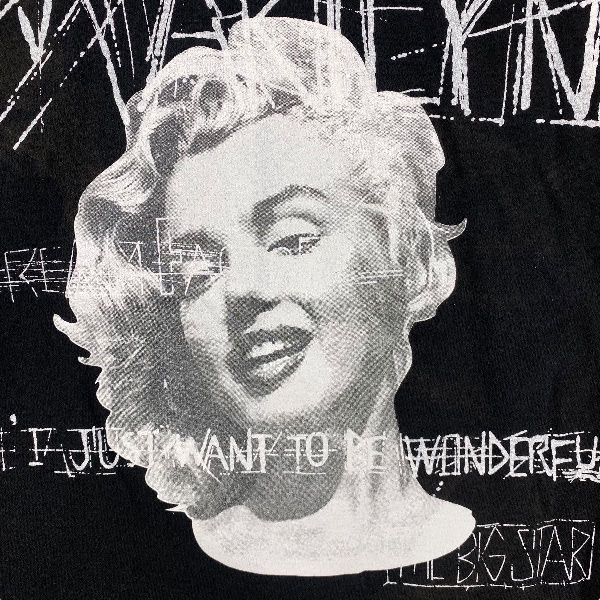 Japanese Brand MARILYN MONROE No Where Full Print Faded Graphic Tee Shirt Size US L / EU 52-54 / 3 - 2 Thumbnail