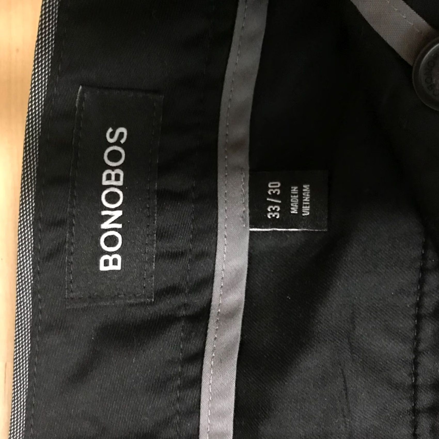 Bonobos BONOBOS Mens 33 X 30 Gray Cotton Blend Tuesday Tailored Pants Size US 33 - 7 Thumbnail