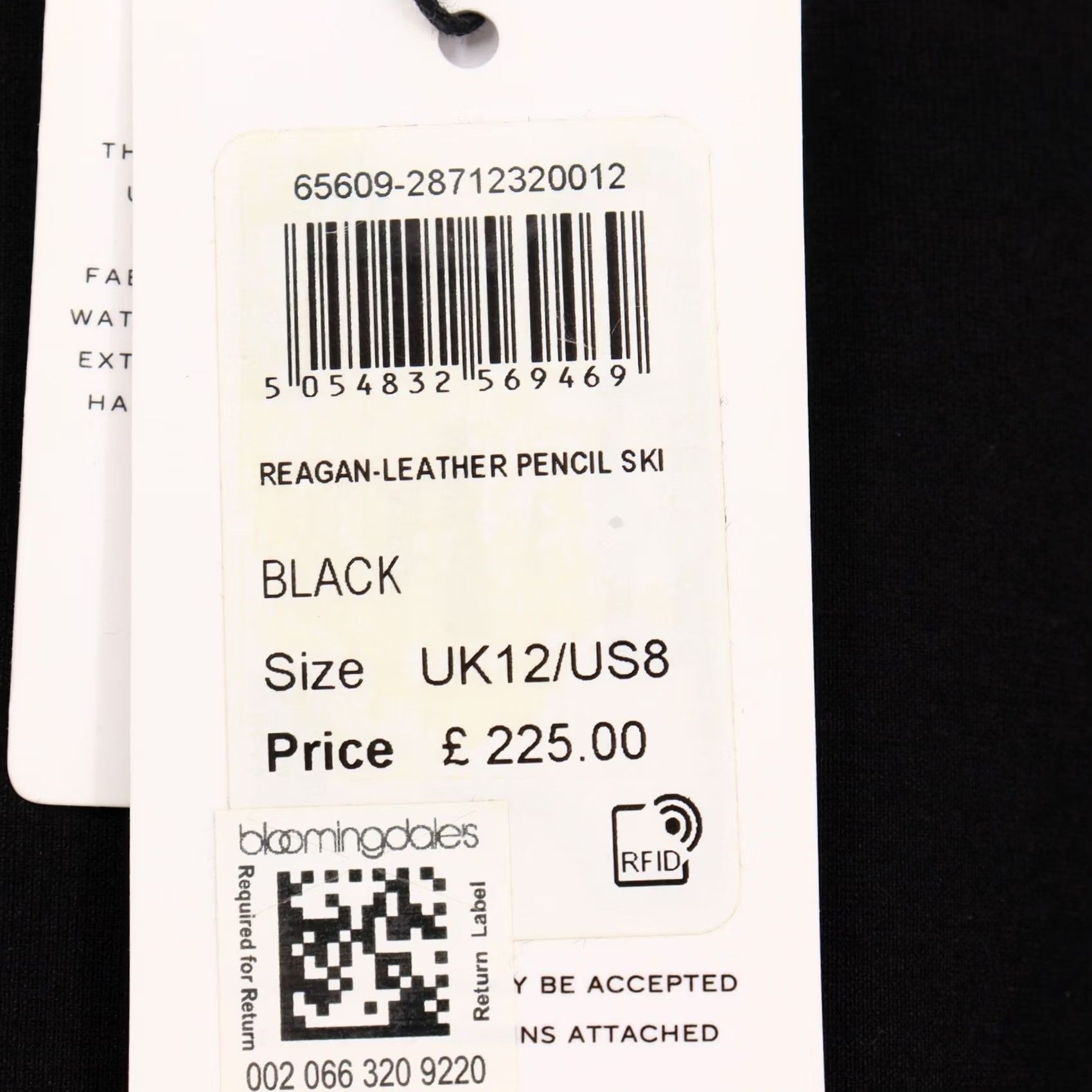 Reiss Reiss Reagan Sheep Leather Pencil Skirt Women's 8 Black Zip Back NWT Size 30" / US 8 / IT 44 - 5 Thumbnail