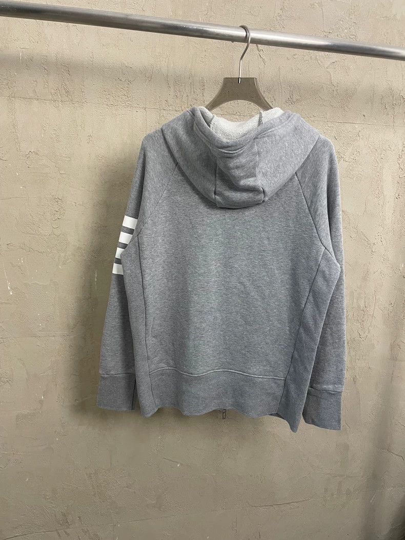 Thom Browne Gray zipper jacket and hoodie