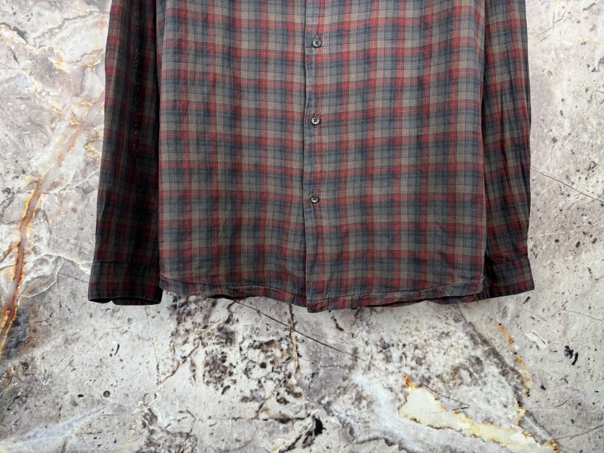 hannes roether Hannes Roether Plaid Button Up Shirt Red Grey Long Sleeve Size US XXL / EU 58 / 5 - 4 Thumbnail