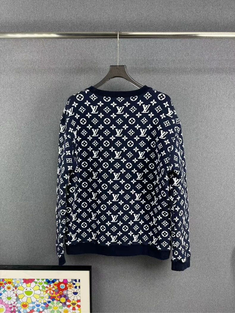 Louis Vuitton Louis Vuitton Patchwork LOGO-covered knitted sweatshirt Size US XXL / EU 58 / 5 - 2 Thumbnail