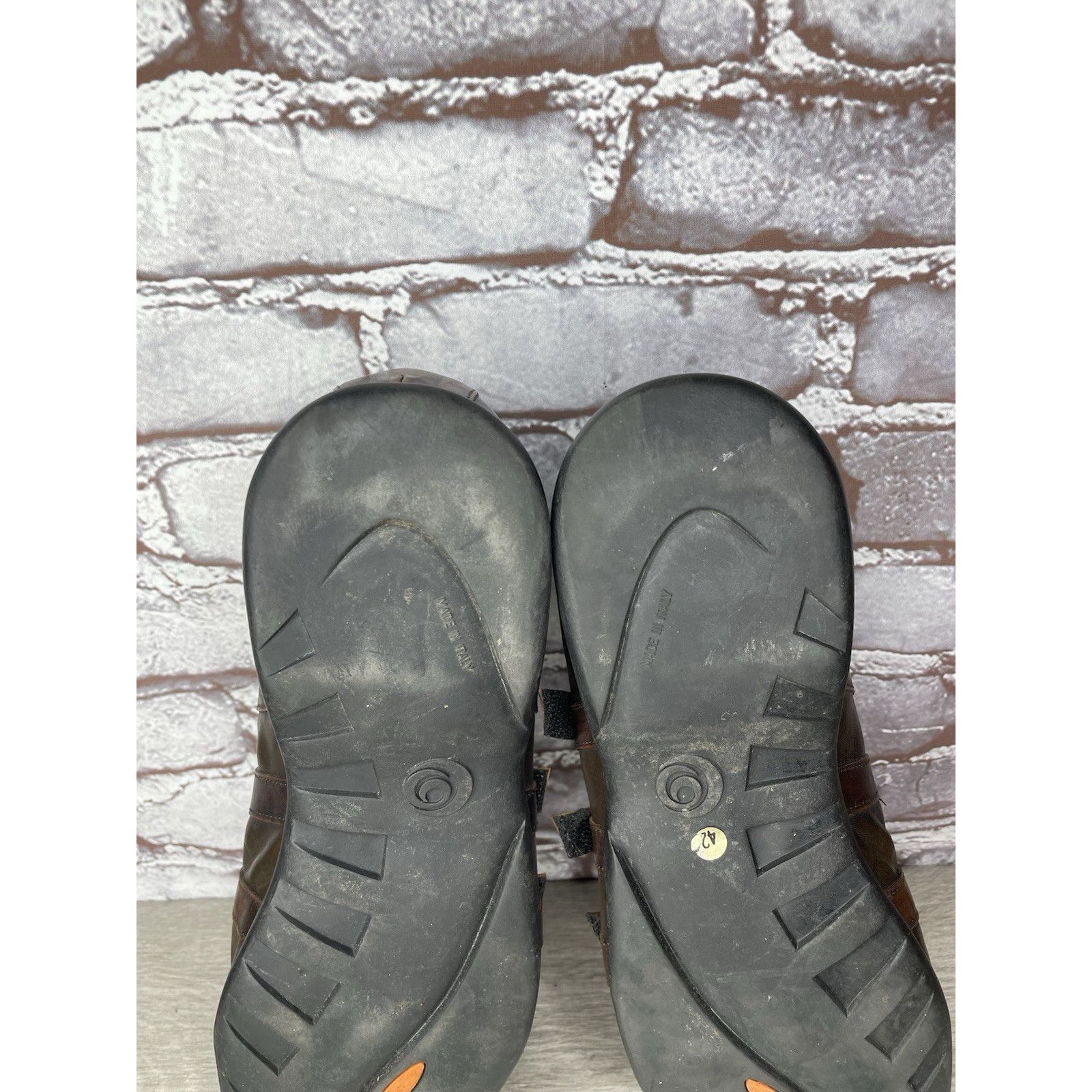 VERRI Bruno Verri Brown Leather Metallic Fashion Shoes Sneakers Me Size US 9 / EU 42 - 7 Thumbnail