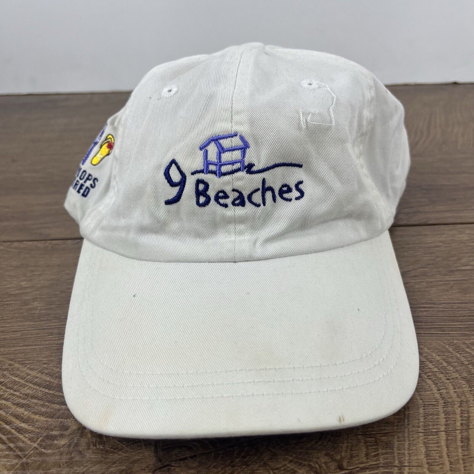 Other 9 Beaches Hat Beach Hat White Hat Adjustable Flip Flops Requ Size ONE SIZE - 4 Thumbnail